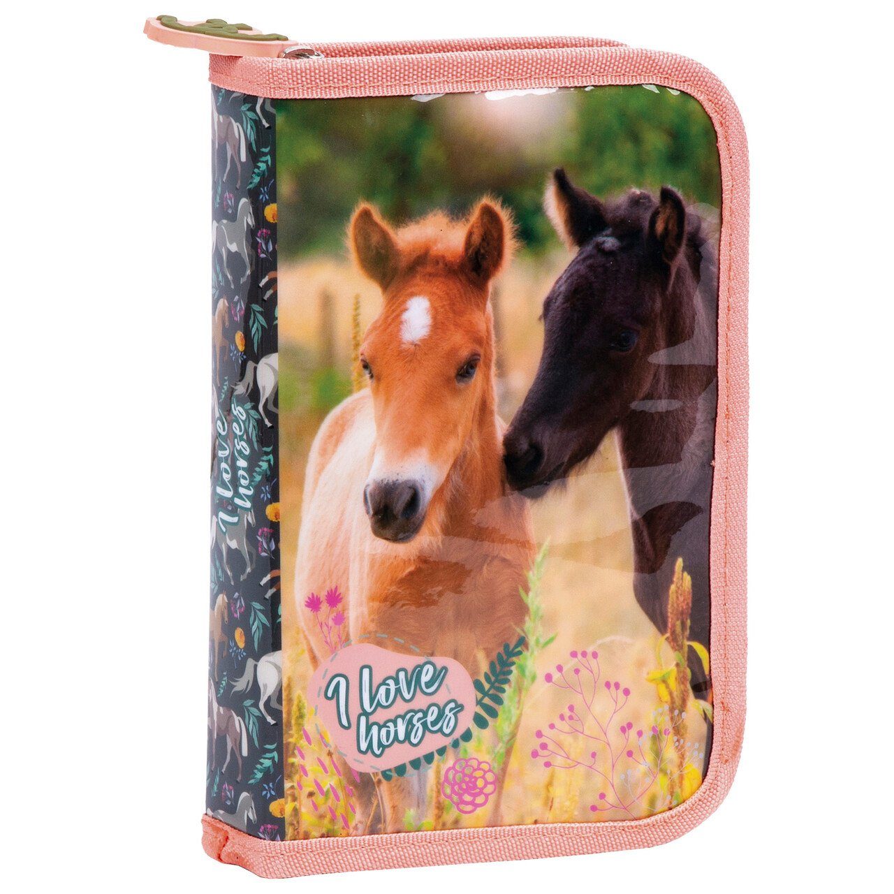 DERFORM Federtasche Pferde Federmappe gefüllt mit Teilen Pony, 22 Federmäppchen (22-tlg)