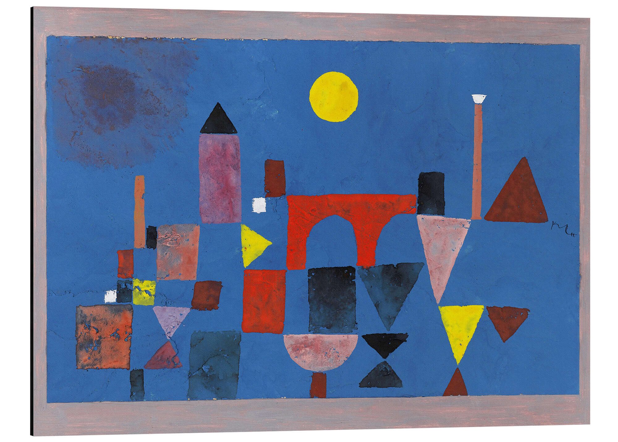 Posterlounge Poster Paul Klee, Rote Brücke, günstig online kaufen