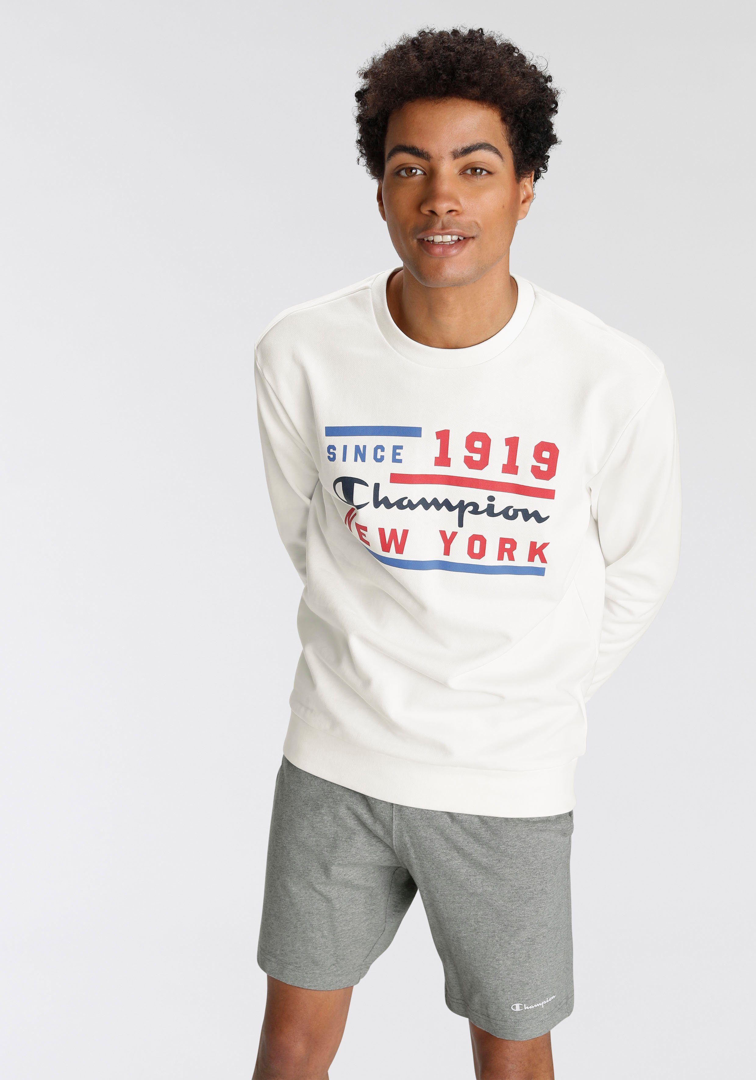 Champion Sweatshirt Crewneck Sweatshirt weiß