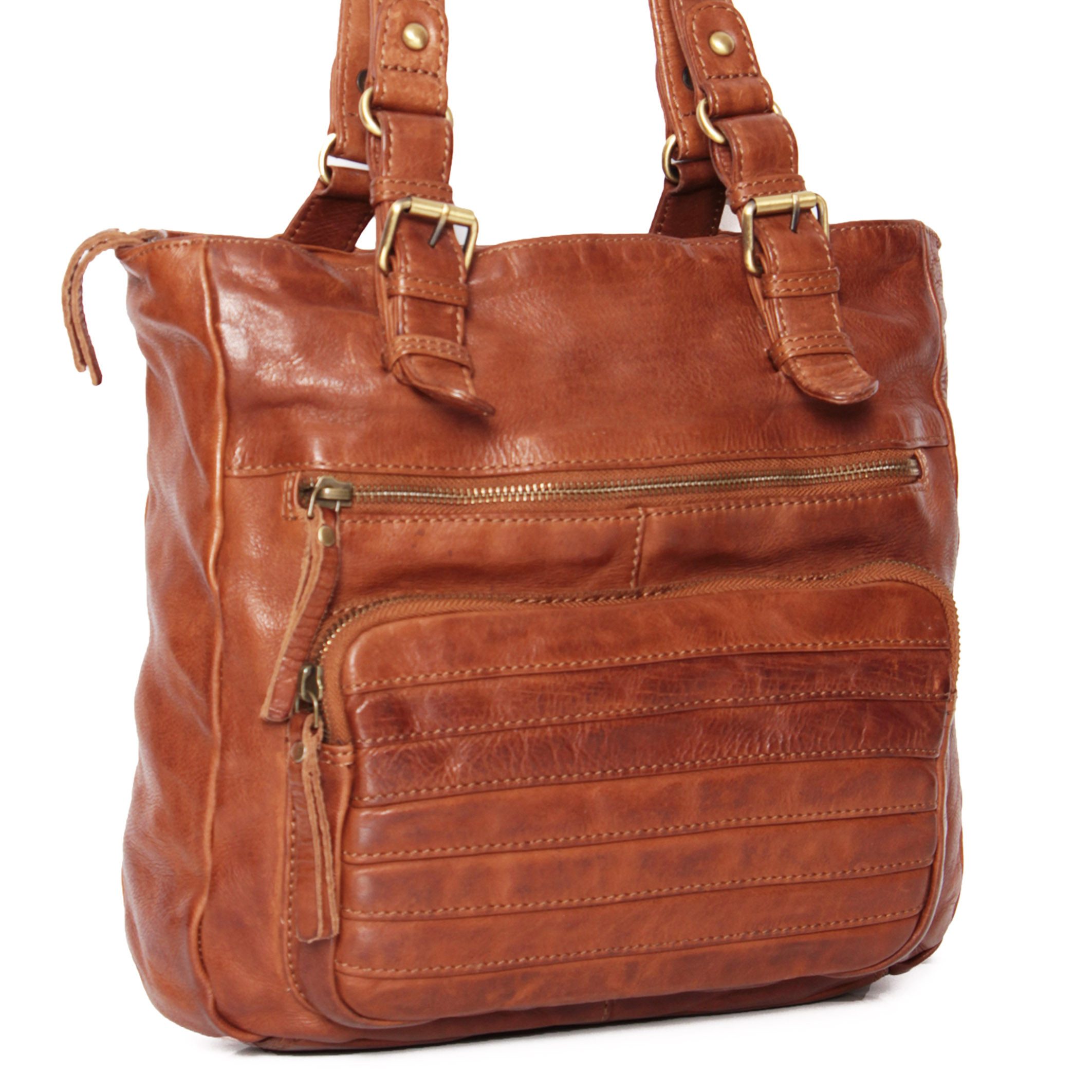 Schultertasche Leder Damen KYLA Ledertasche Handtasche Henkeltasche