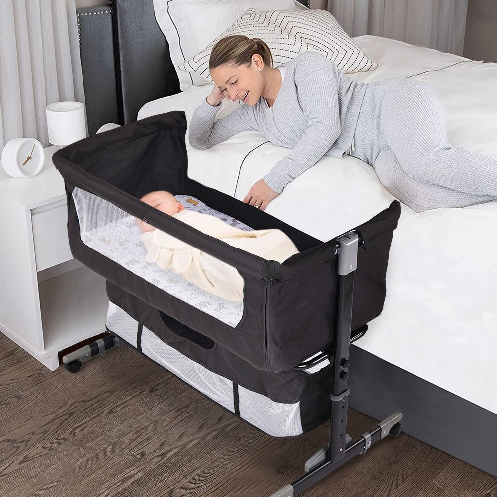 JEOBEST Beistellbett 3in1 Baby Beistellbett Reisebett Babybett Babywiege mi günstig online kaufen