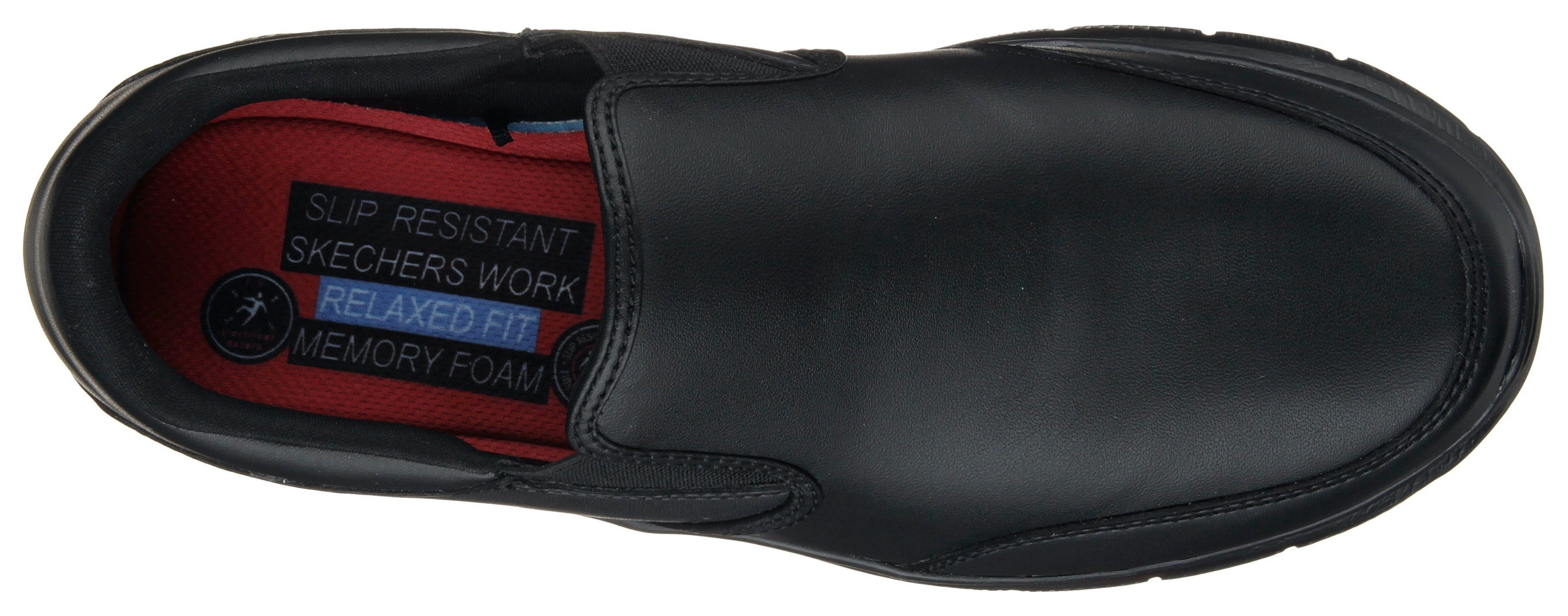 Skechers FLEX ADVANTAGE mit SR Berufsschuh Stretcheinsatz schwarz
