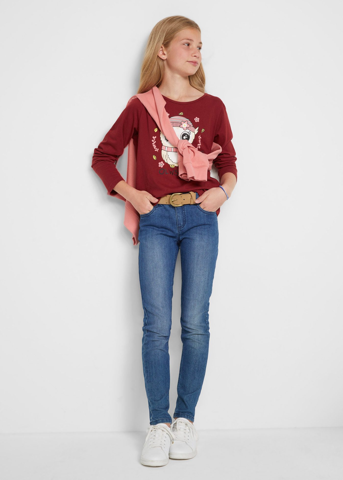 bonprix Skinny-fit-Jeans Skinny fit Passform, Five-Pocket-Style, modische Waschung