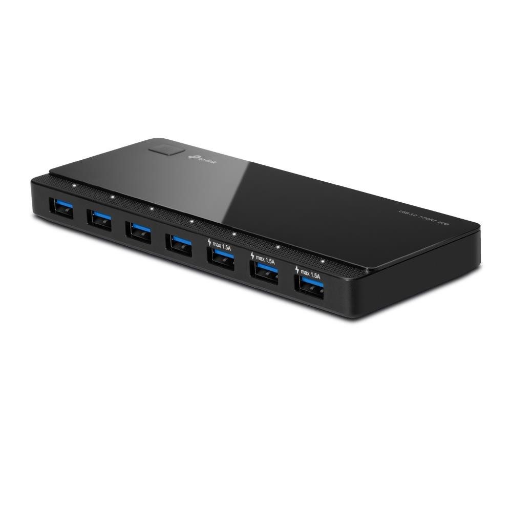 tp-link UH700 USB-Adapter, 7-Port USB 3.0 Hub 5 Gbit/s schwarz