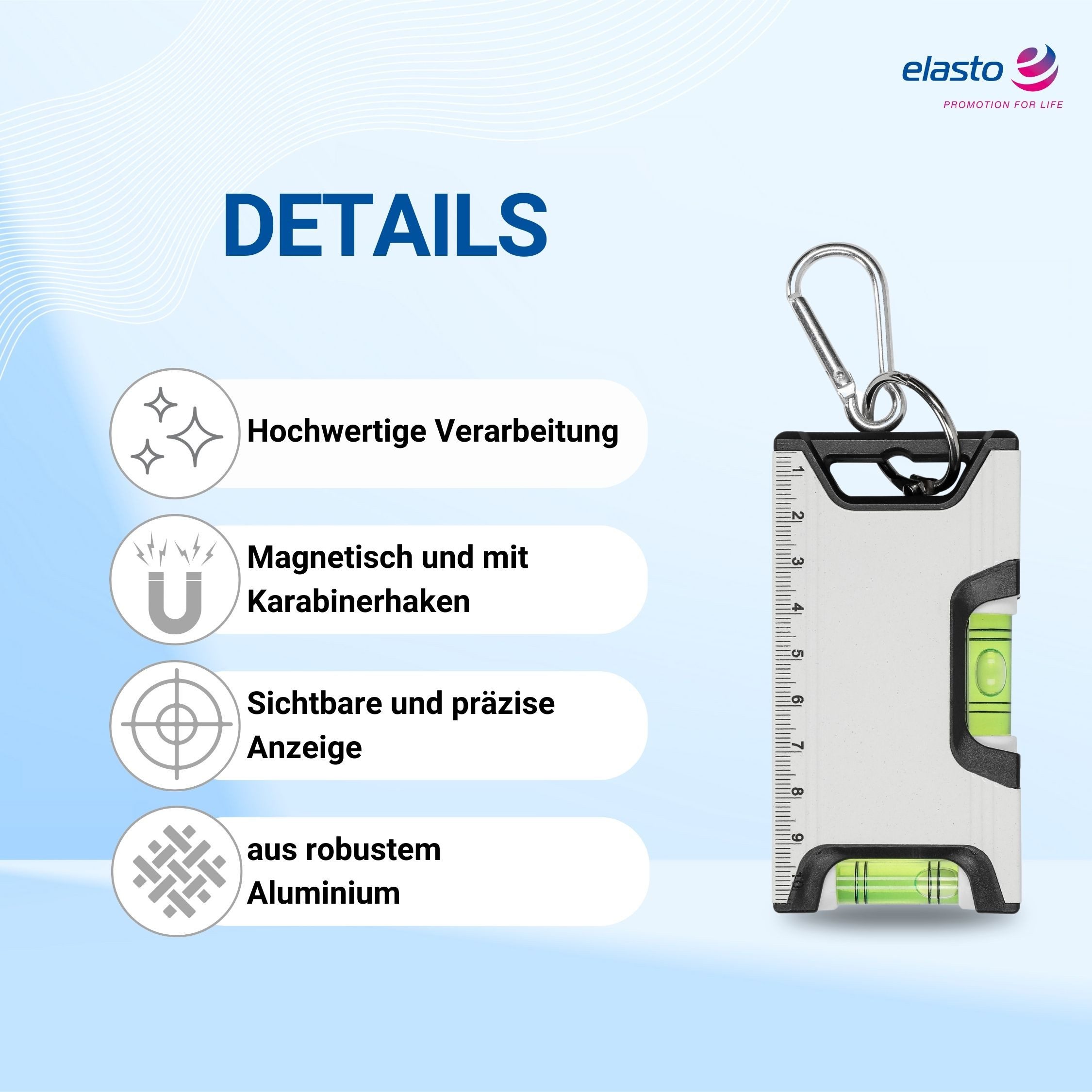 elasto Wasserwaage Magnetische Mini Wasserwaage 10,5 günstig online kaufen