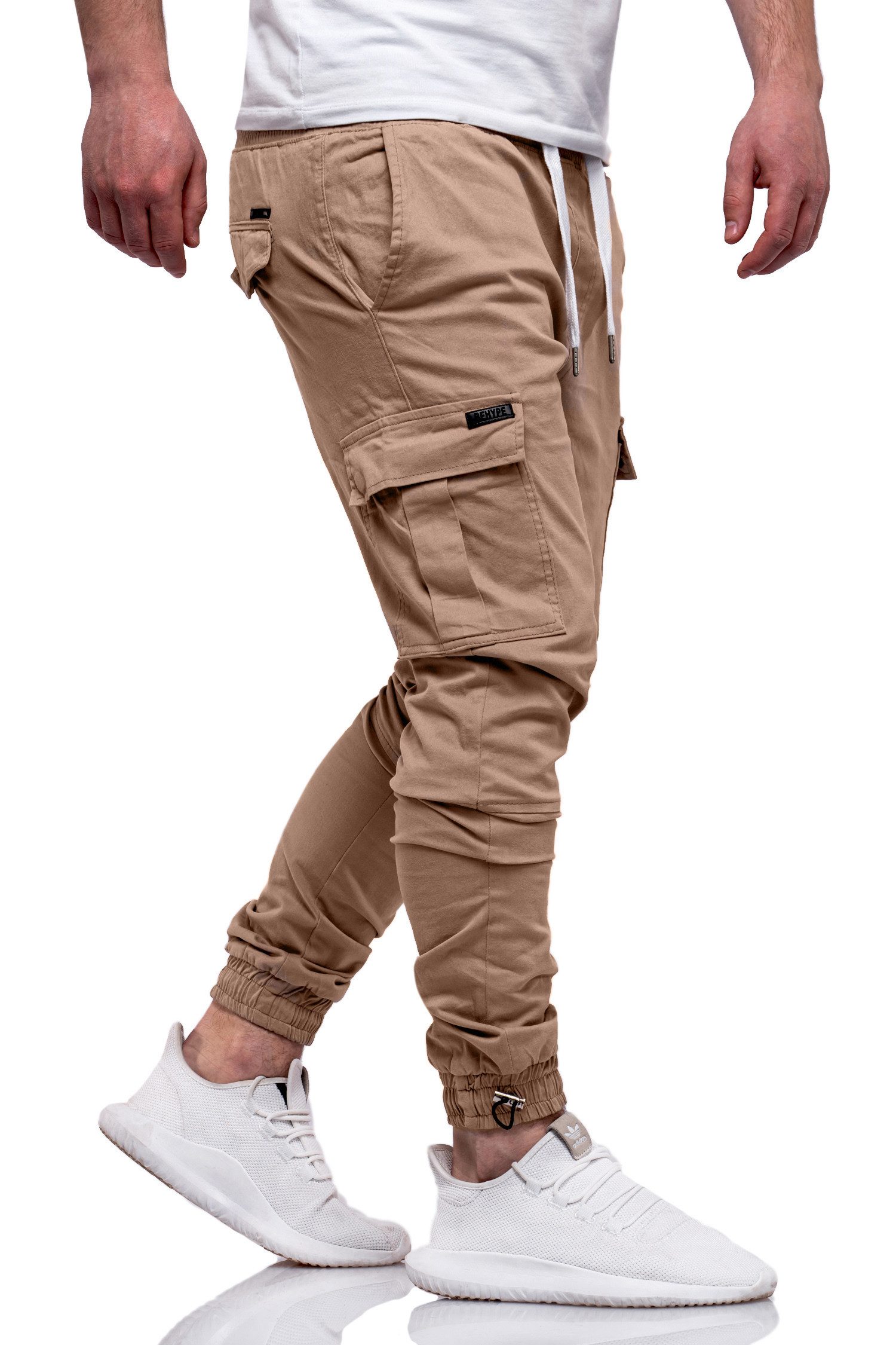 DAILY COTTON Cargohose mit elastischem Bund Slim-Fit Herren Jogger-Hose Jea günstig online kaufen