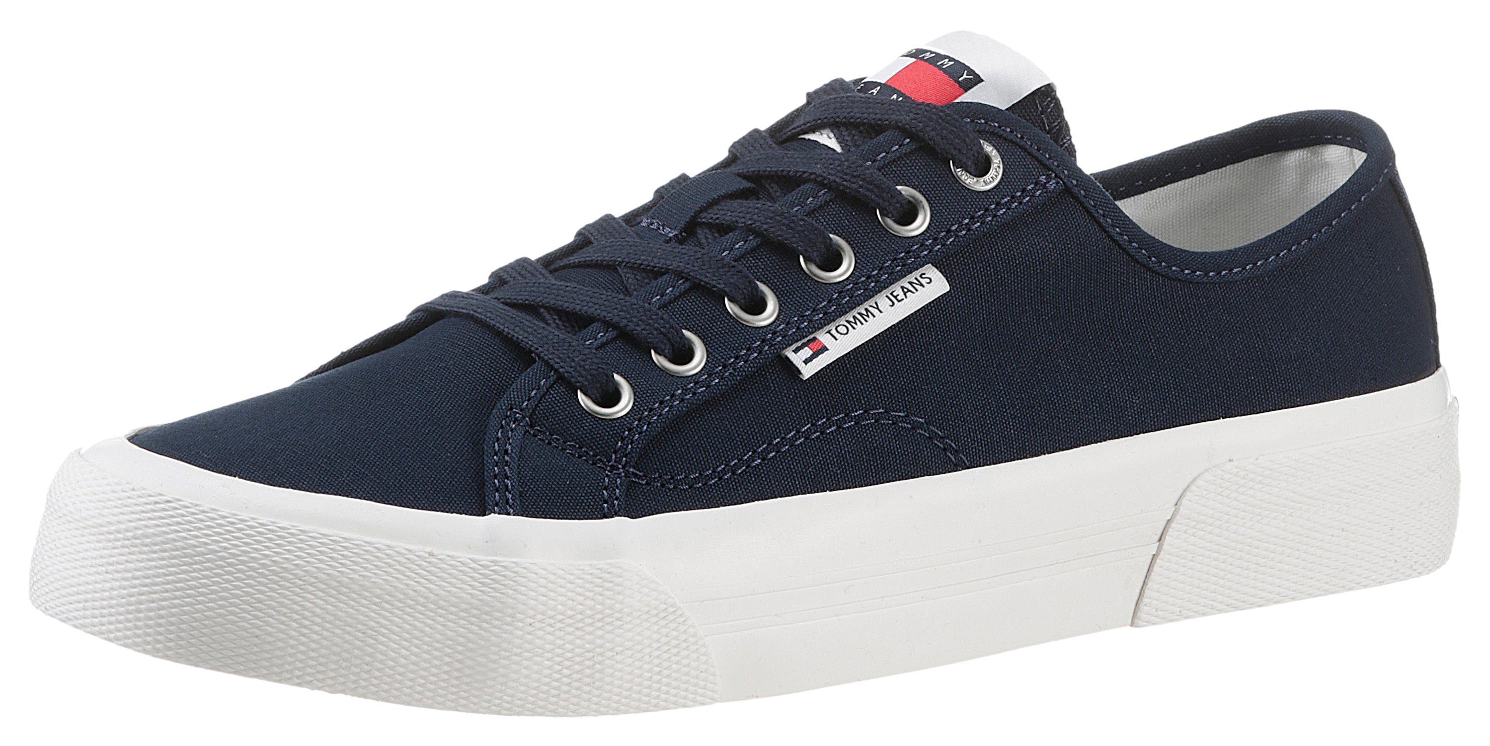 Tommy Jeans TJM LACE UP CANVAS COLOR Sneaker mit Label, Freizeitschuh, Halbschuh, Schnürschuh