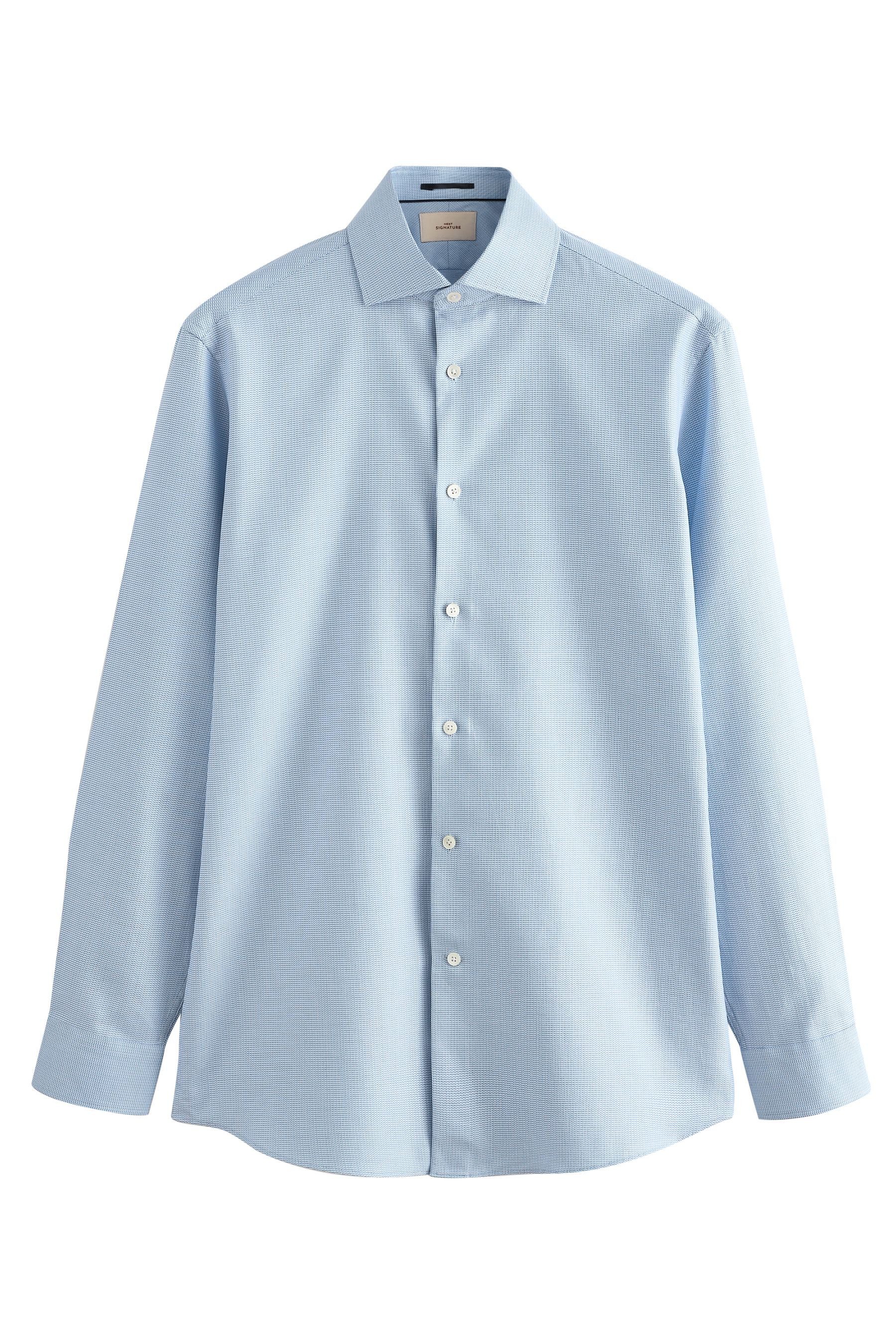 Langarmhemd Signature Slim Fit Strukturhemd, Cutaway-Kragen