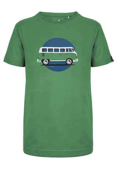 Elkline T-Shirt Lückenbüsser Retro VW Bulli Bus Brust Print