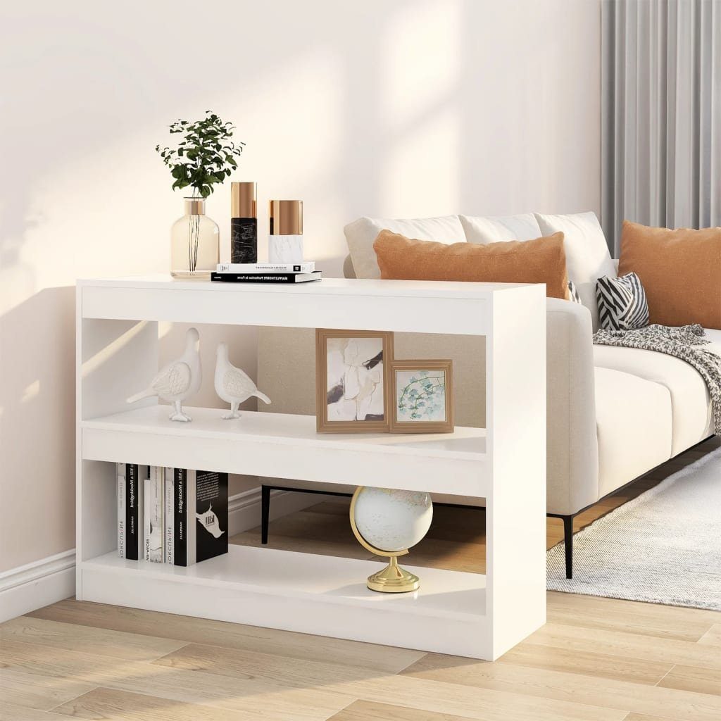 furnicato Bücherregal Bücherregal/Raumteiler Weiß 100x30x72 cm, günstig online kaufen