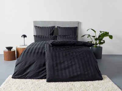 Bettwäsche Malia in Gr. 135x200 oder 155x220 cm, Leonique, Satin, 2 teilig, zeitlose Bettwäsche aus Baumwolle, Bettwäsche in Satin-Qualität