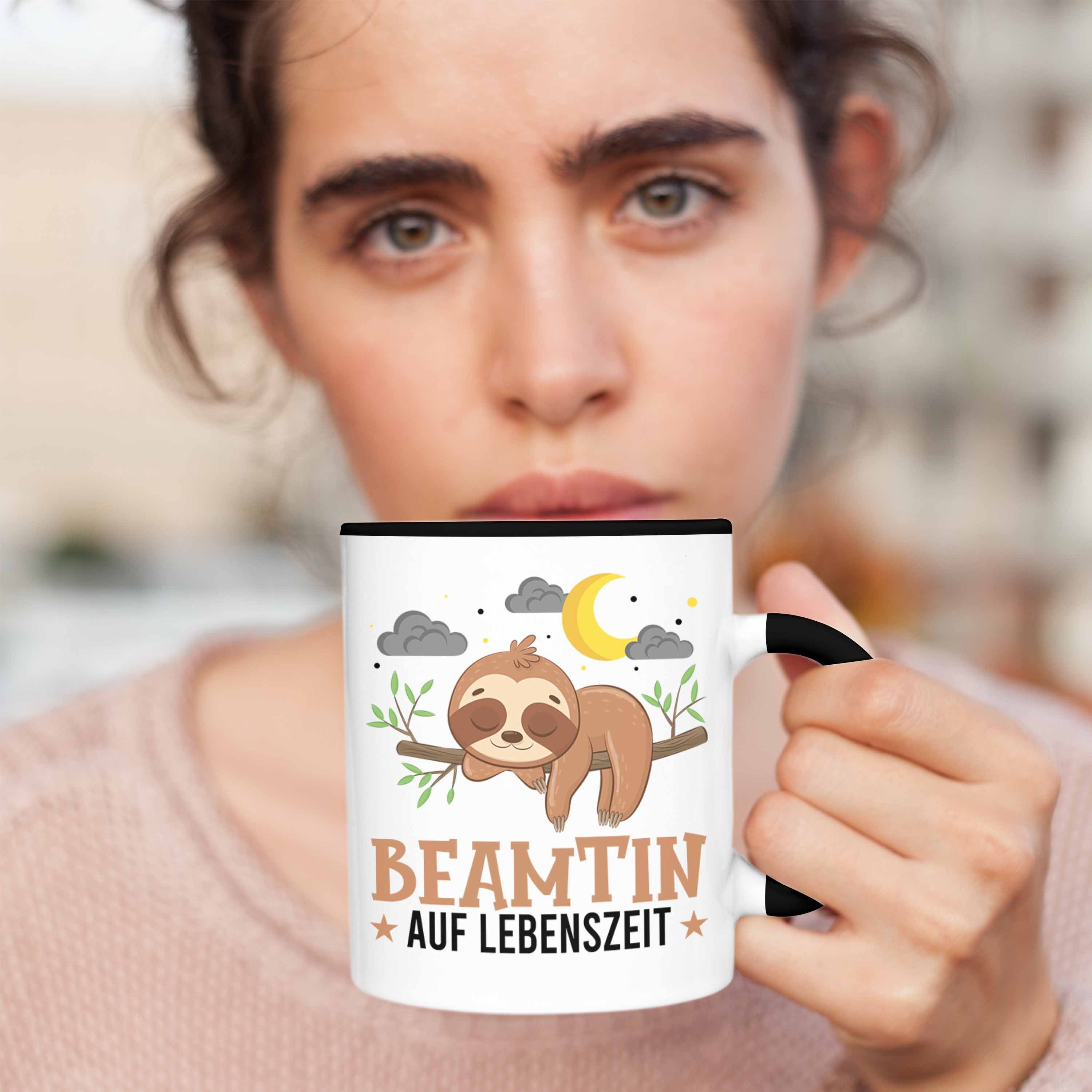 Beamte Tasse Beamtin - Frauen Auf Geschenk Schwarz Trendation Lebenszeit Trendation Geschenkidee Tasse