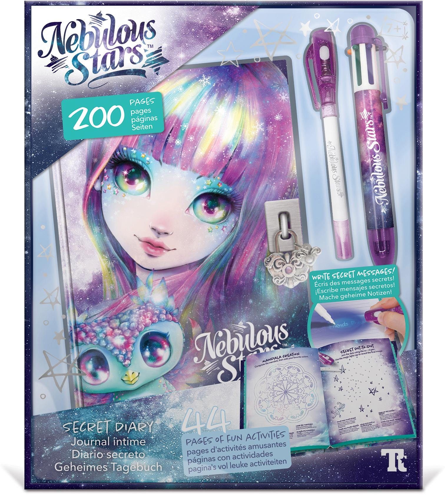 Nebulous Stars Kreativset Isadora's geheimes Tagebuch, (Set), Individuelle Gestaltung des Tagebuches