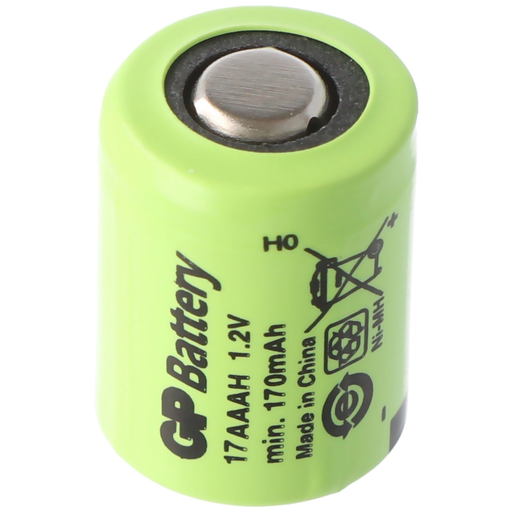 GP NiMH Batteries 1/3 Abmessungen GP17AAAH V) Akku 1/3AAA AAA mAh 170 Size 14,1x10, Akku (1,2 170mAh GP