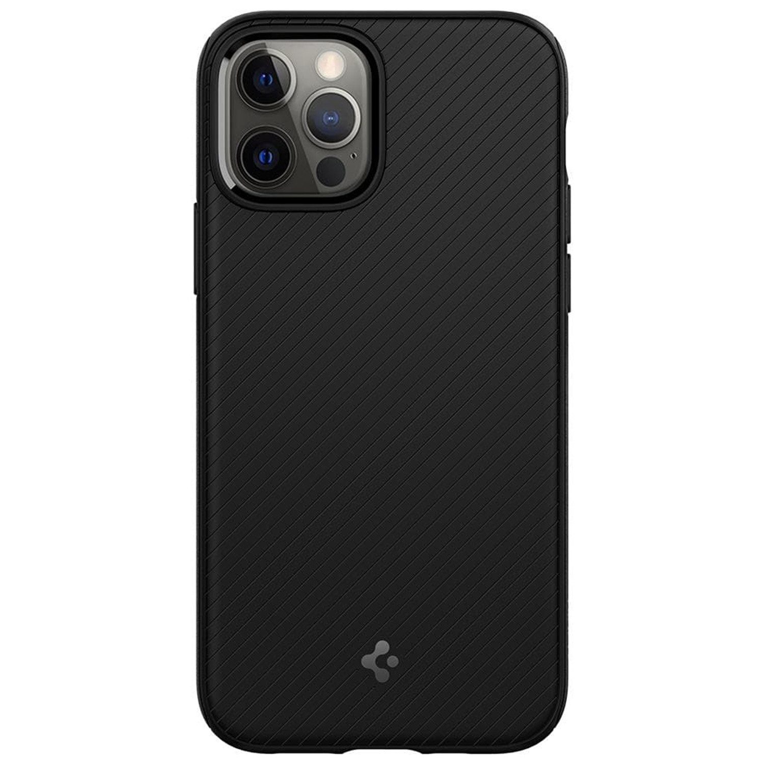 Spigen Backcover Spigen MagSafe Armor Hülle Apple iPhone 12 (Pro) - Schwarz