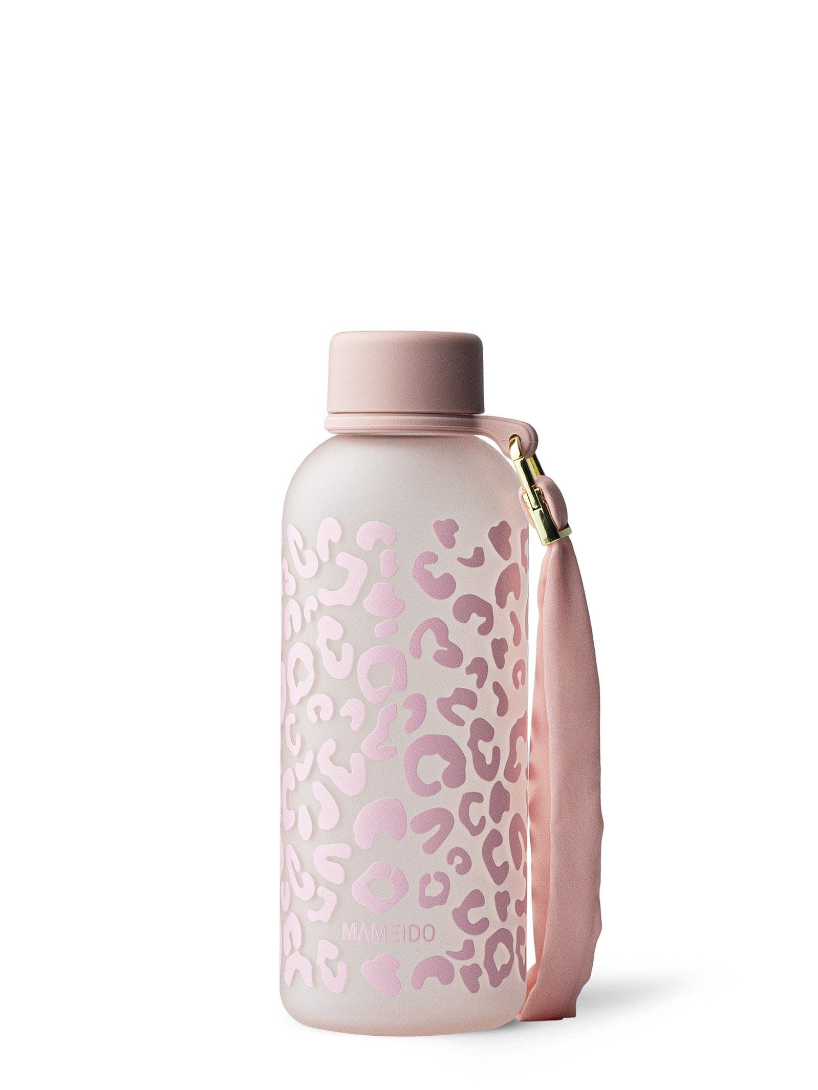 MAMEIDO Trinkflasche, auslaufsicher mit Zeitmarkierung & Handschlaufe in 600 ml, 1 l & 1,5 l