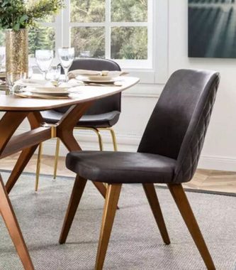 JVmoebel Esszimmerstuhl Stuhl Esszimmer Hocker Möbel Design Italienischer Stil Gepolsterter (1 St), Made in Europa