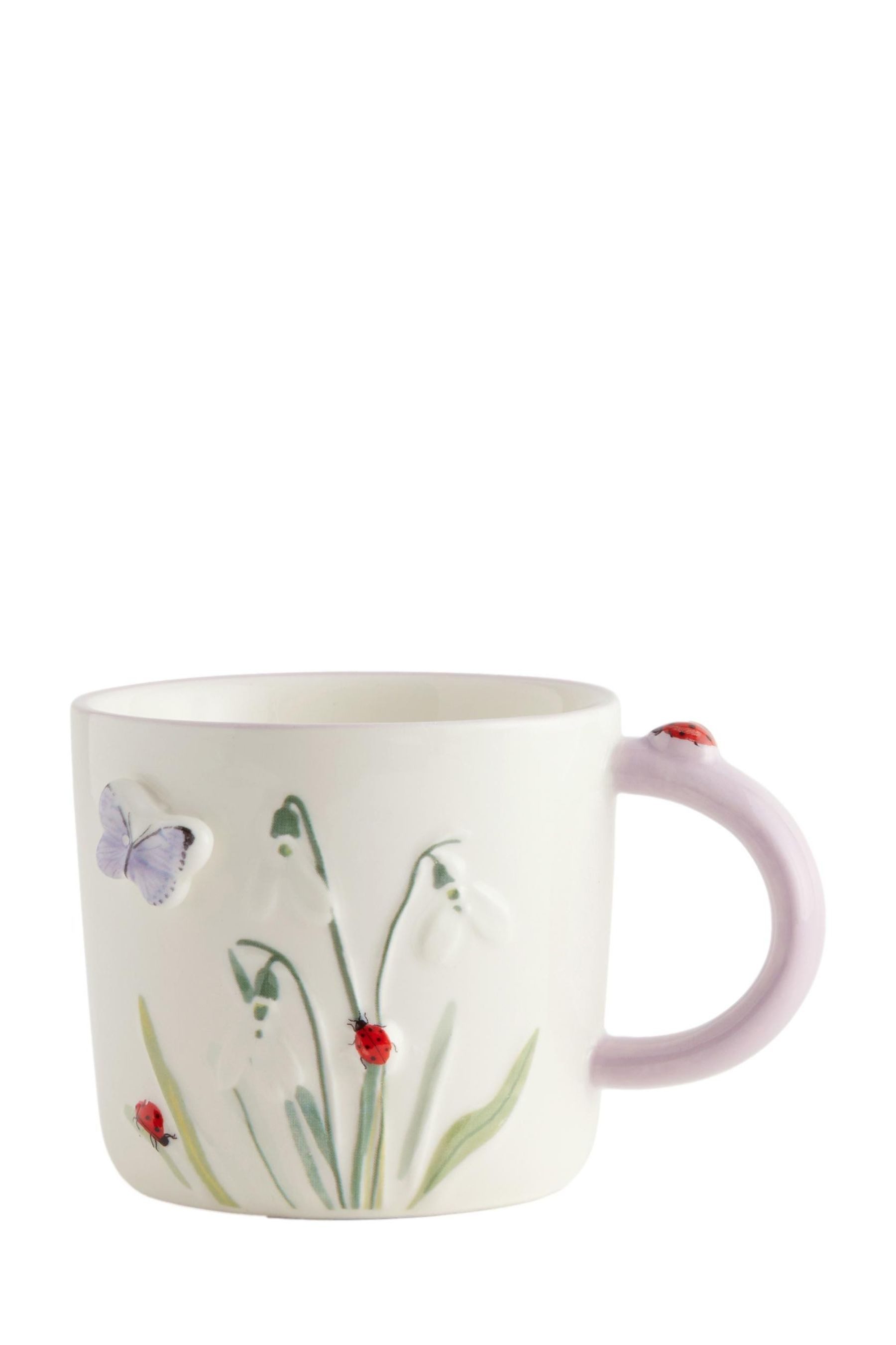 Next Becher Tasse mit floralem Wildtiermuster, 1-tlg., Steingut