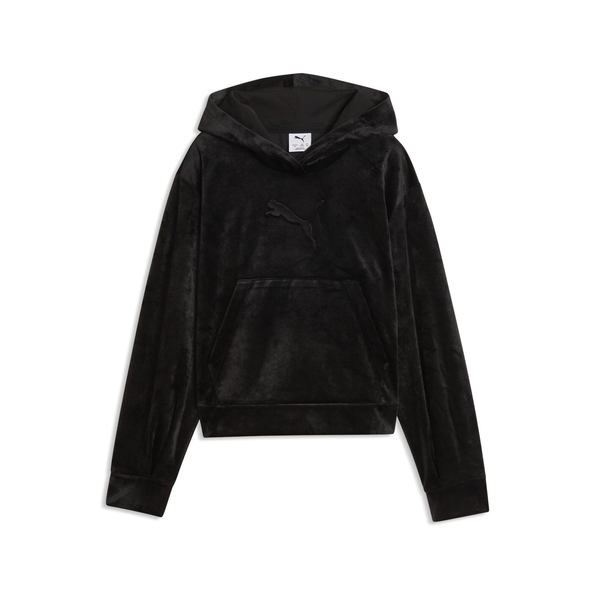 PUMA Hoodie Essentials Elevated Velour Relaxed Short Length Hoodie Mädchen