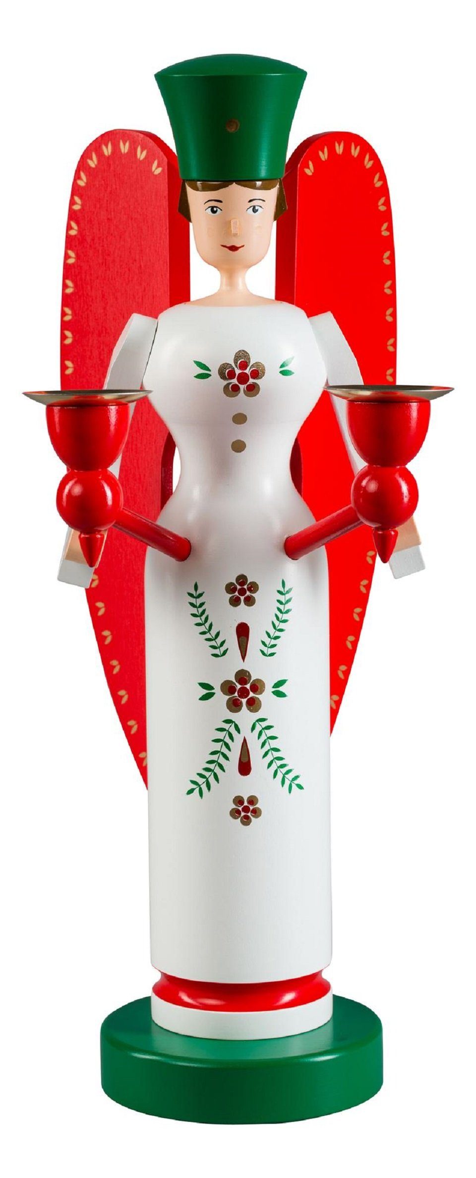 Erzgebirgische Volkskunst Richard Glässer GmbH Weihnachtsfigur Richard Glässer Engel 32 cm (1 St), Handarbeit aus dem Erzgebirge