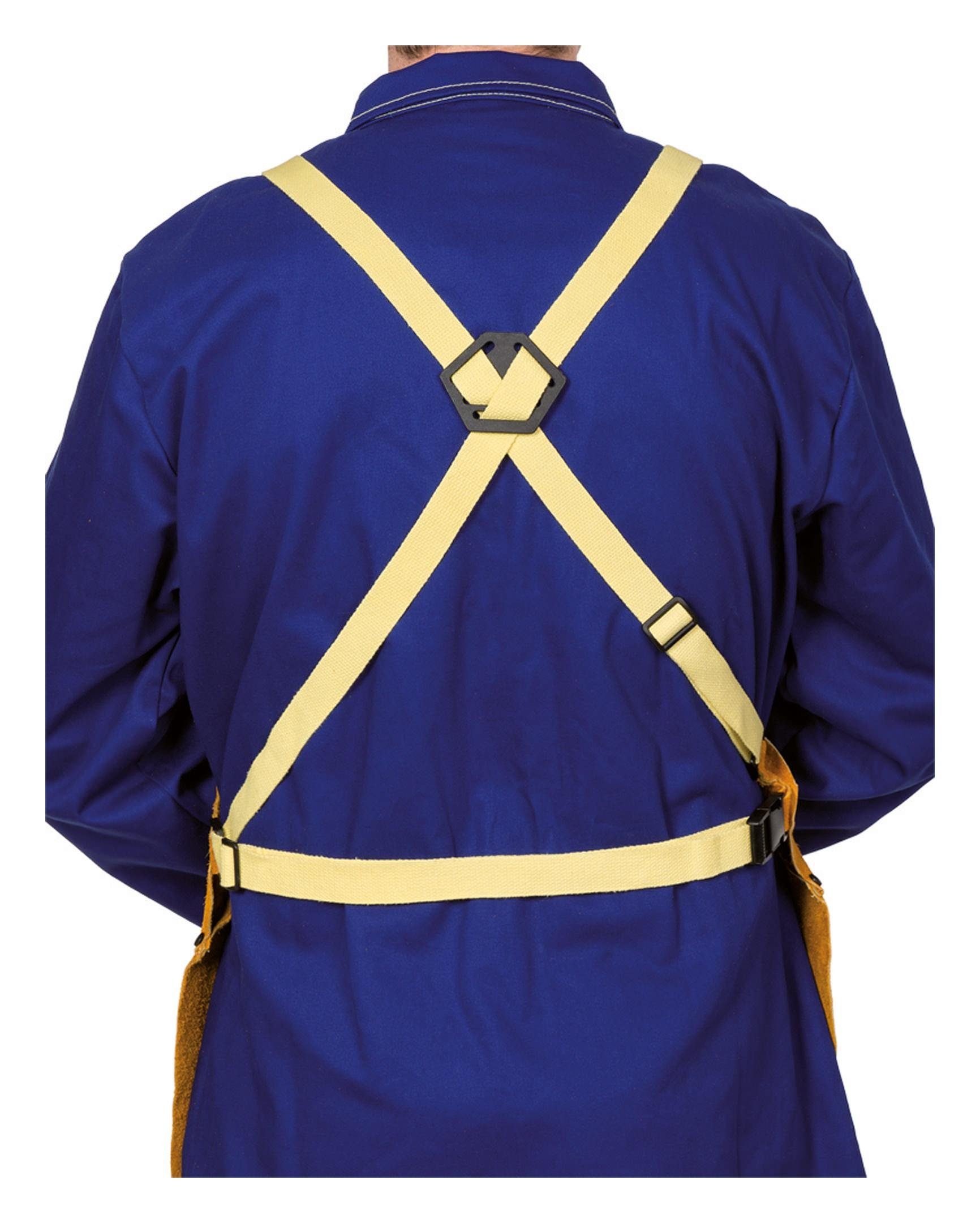 Weldas Schweißerschürze, Schürze Spaltleder GB Golden Brown 107 x 80 cm