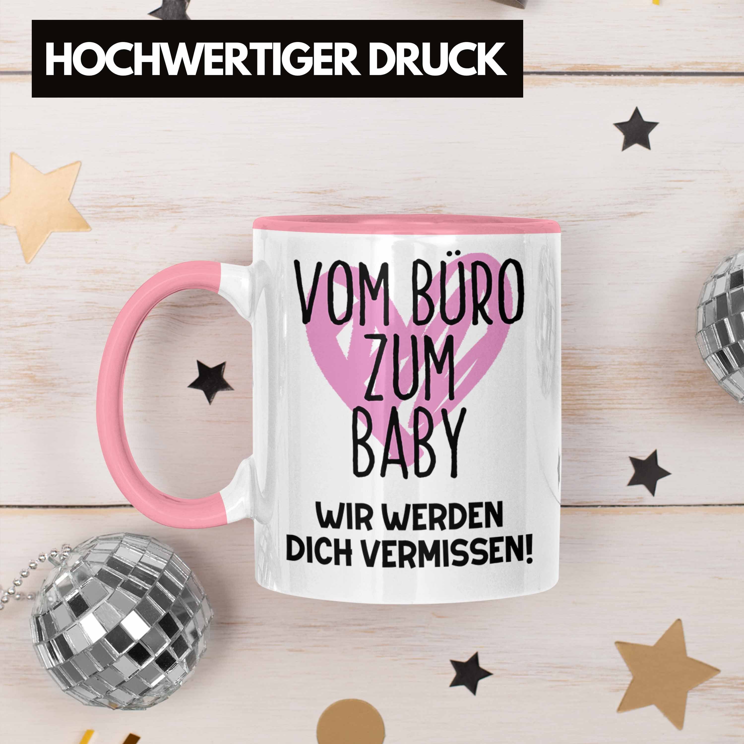 Trendation Tasse Mutterschutz Rosa Abschied Werdende Abschieds Tasse Kollegin Geschenk Mama