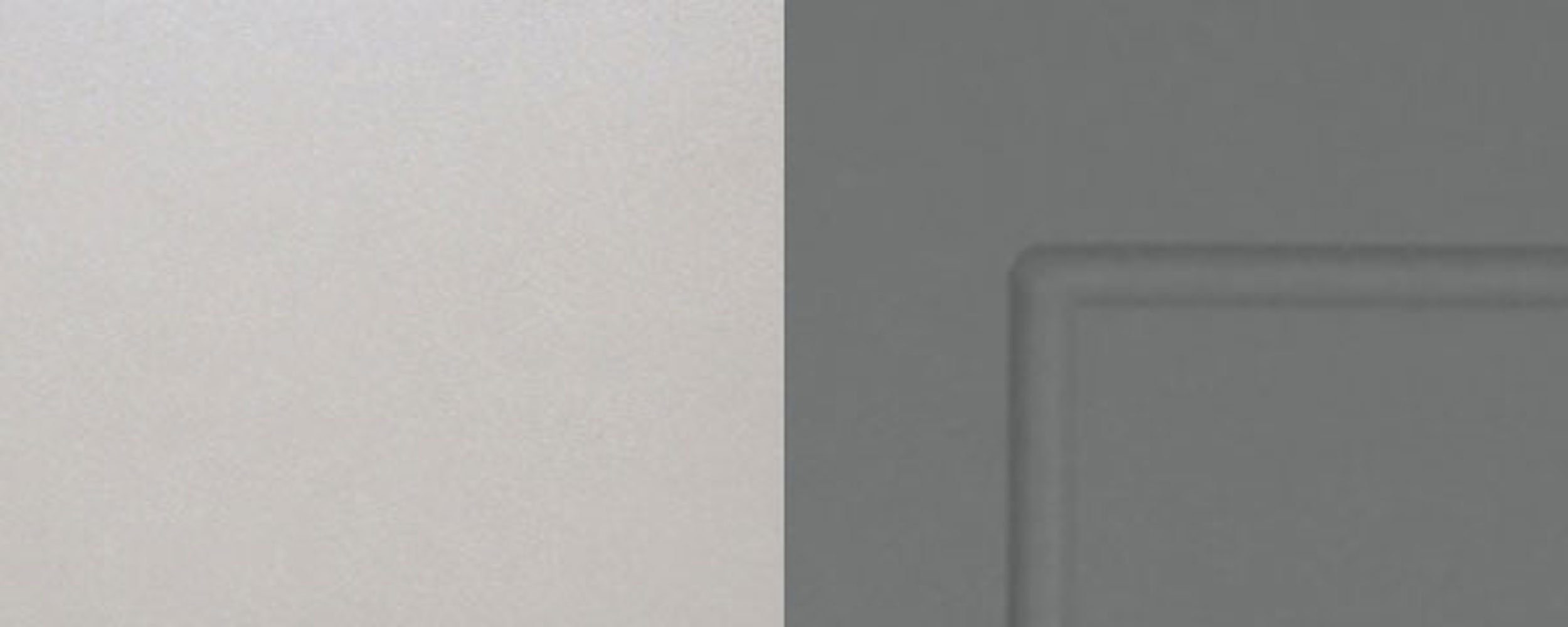 & Feldmann-Wohnen Klapptür 1 mit wählbar (Kvantum) dust 90cm matt Front- Kvantum Milchglaseinsatz Korpusfarbe mit Klapphängeschrank grey