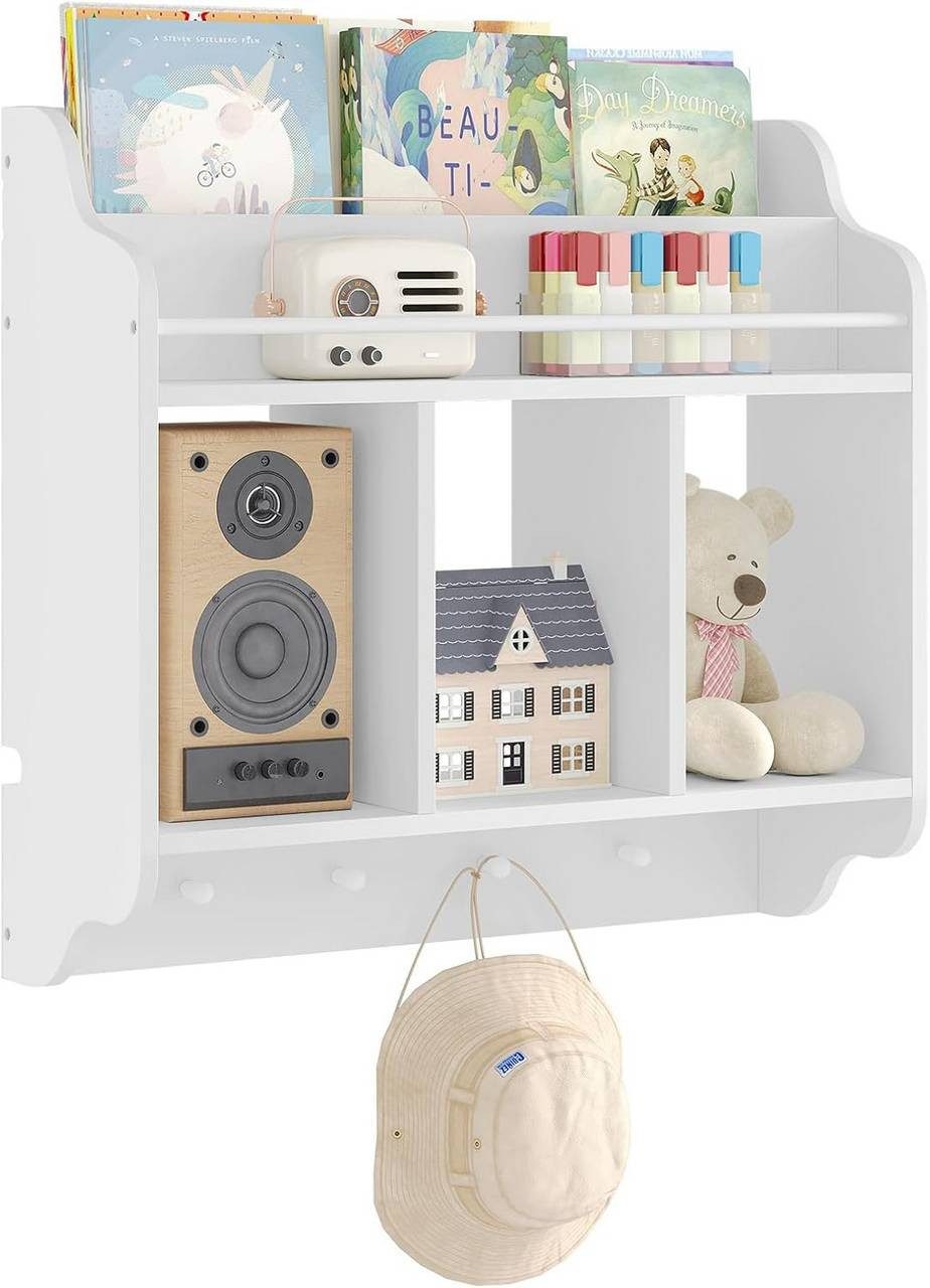 Woltu Kinderregal, 1-tlg., Bücherregal mit 1 Oberfach 3 offenen Fächern 4 H günstig online kaufen