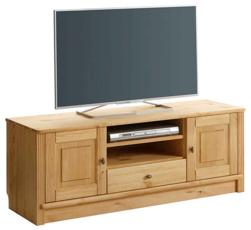 Home affaire TV-Board Soeren, aus massiver Kiefer, Breite 131 cm, stilvolles Design