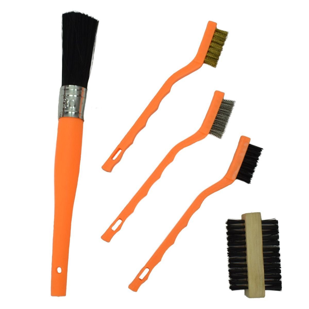 Benson Tools Drahtbürste Проволочные щеткиset 5tlg. Bürstensatz Nylon-, Stahl und Messing-, Bürsten