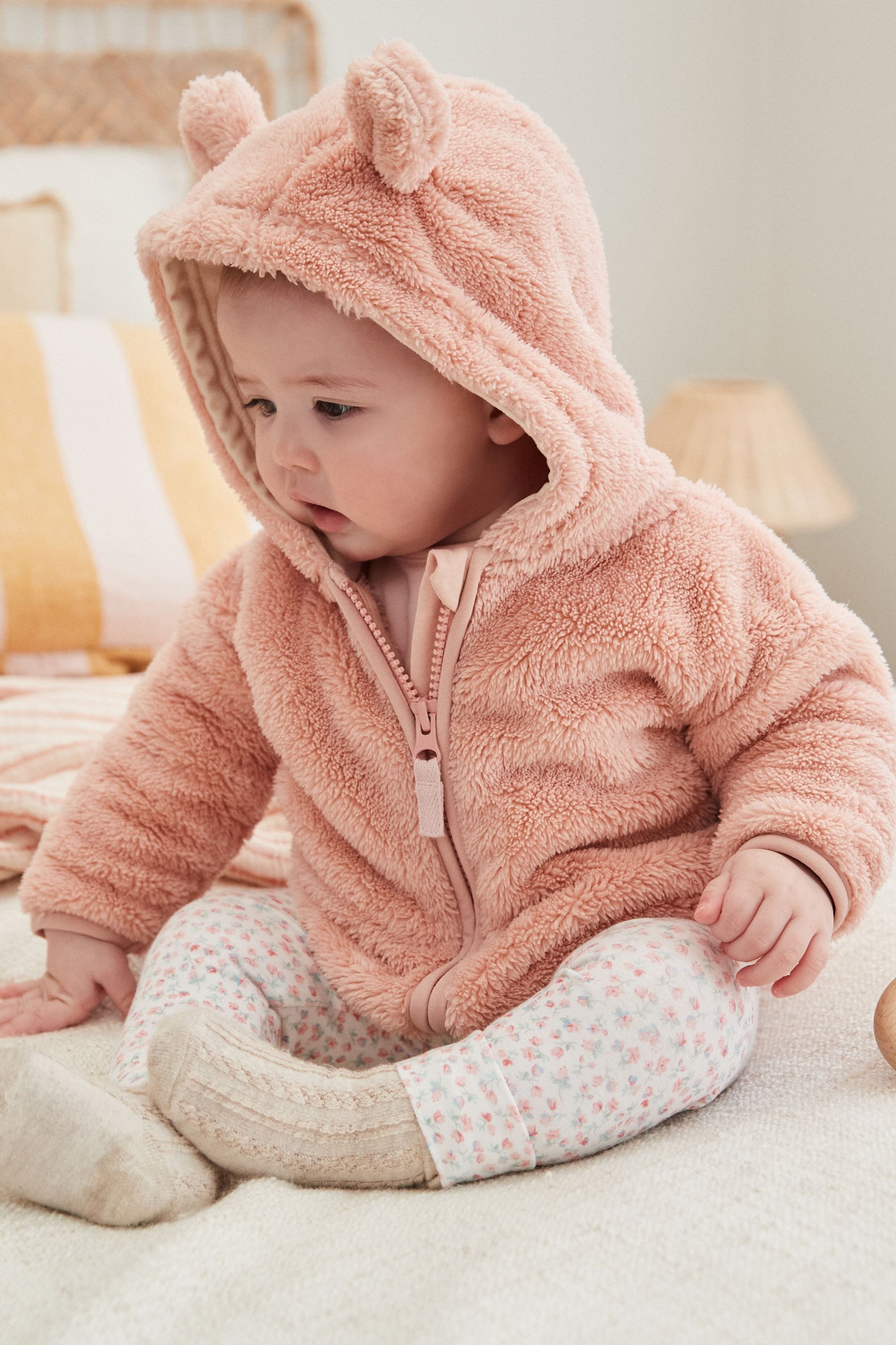 Next Fleecejacke Kuschelige Baby Jacke aus Fleece (1-St)