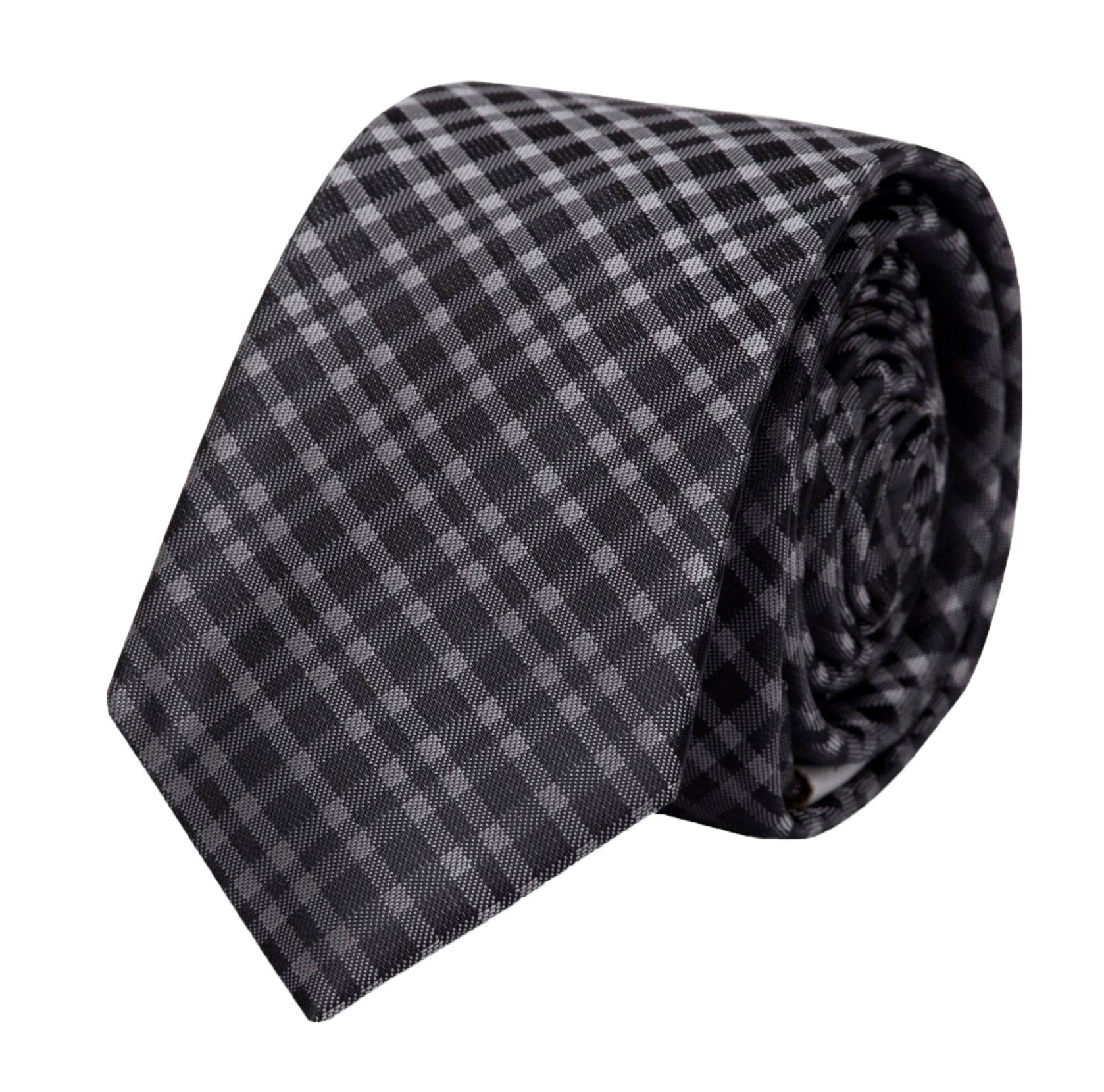 Fabio Farini Krawatte Schwarze Herren Schlips - dunkle Krawatten in 6cm Bre günstig online kaufen