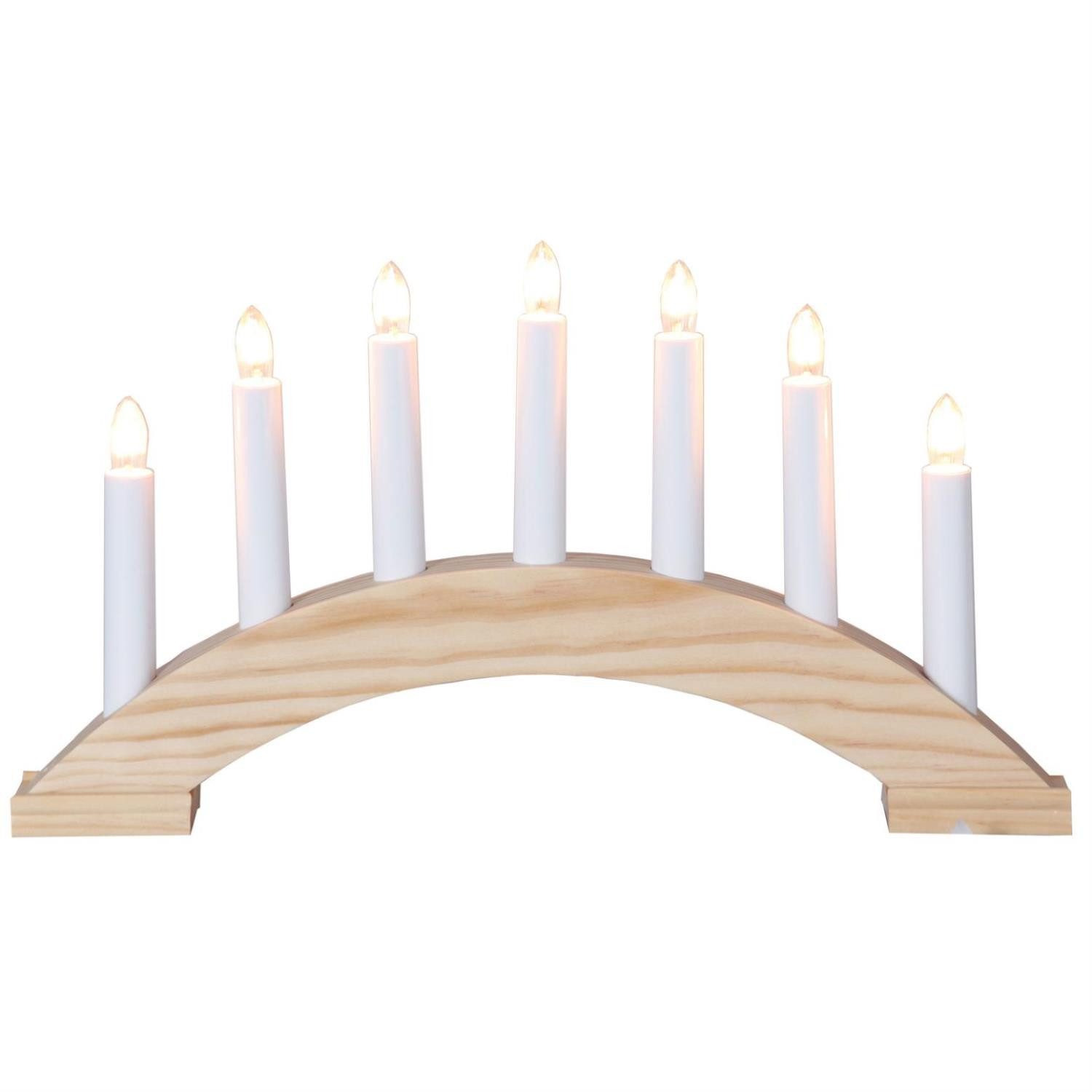 STAR TRADING Lichterbogen Schwibbogen Bea Fensterleuchter 7flammig Glühbirn günstig online kaufen