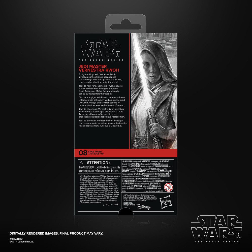 Hasbro Actionfigur Star Wars: The Acolyte Black Series Actionfigur Jedi Master Vernestra