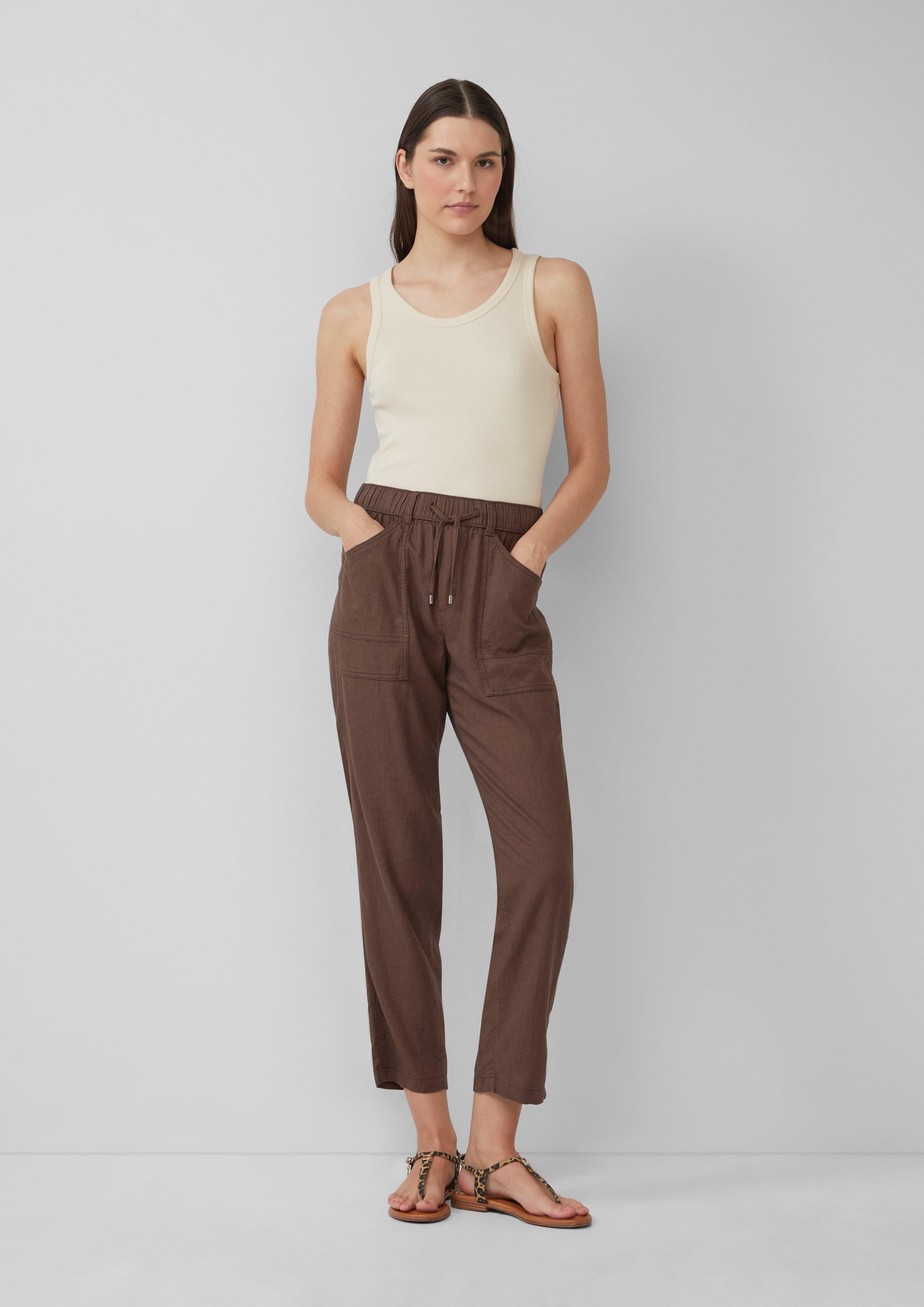 s.Oliver 7/8-Hose Leinenmix-Hose im Relaxed Fit günstig online kaufen