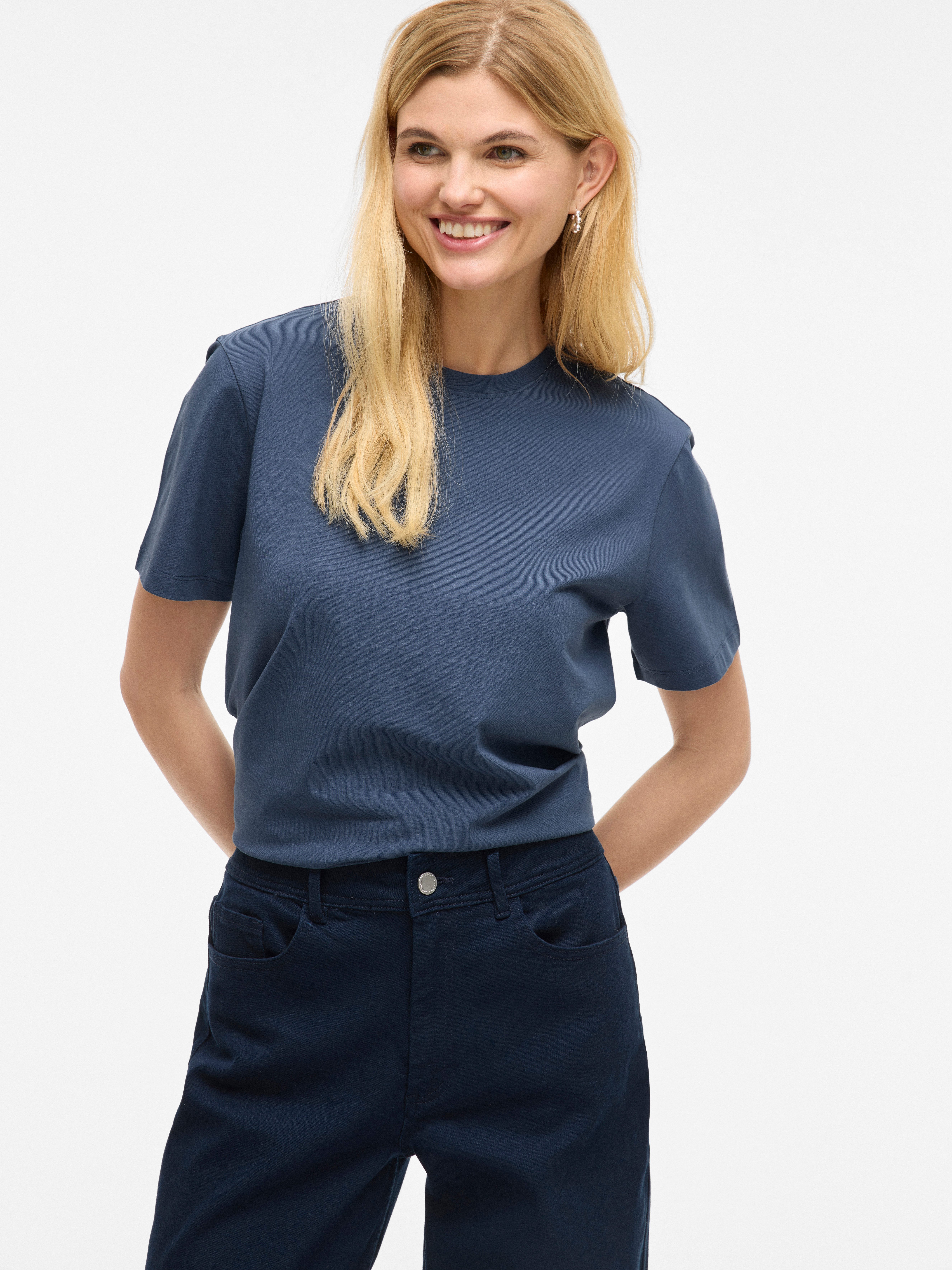 Vila Kurzarmshirt VINORA S/S T-SHIRT - günstig online kaufen