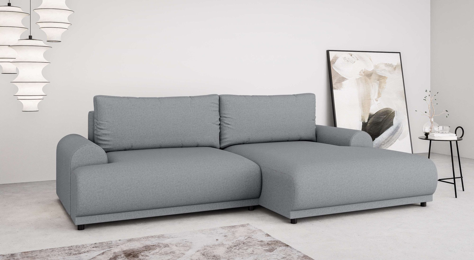 Ecksofa Marsby, mit Bettfunktion und Bettkasten, Maße: B/H/T 242/65/145 cm