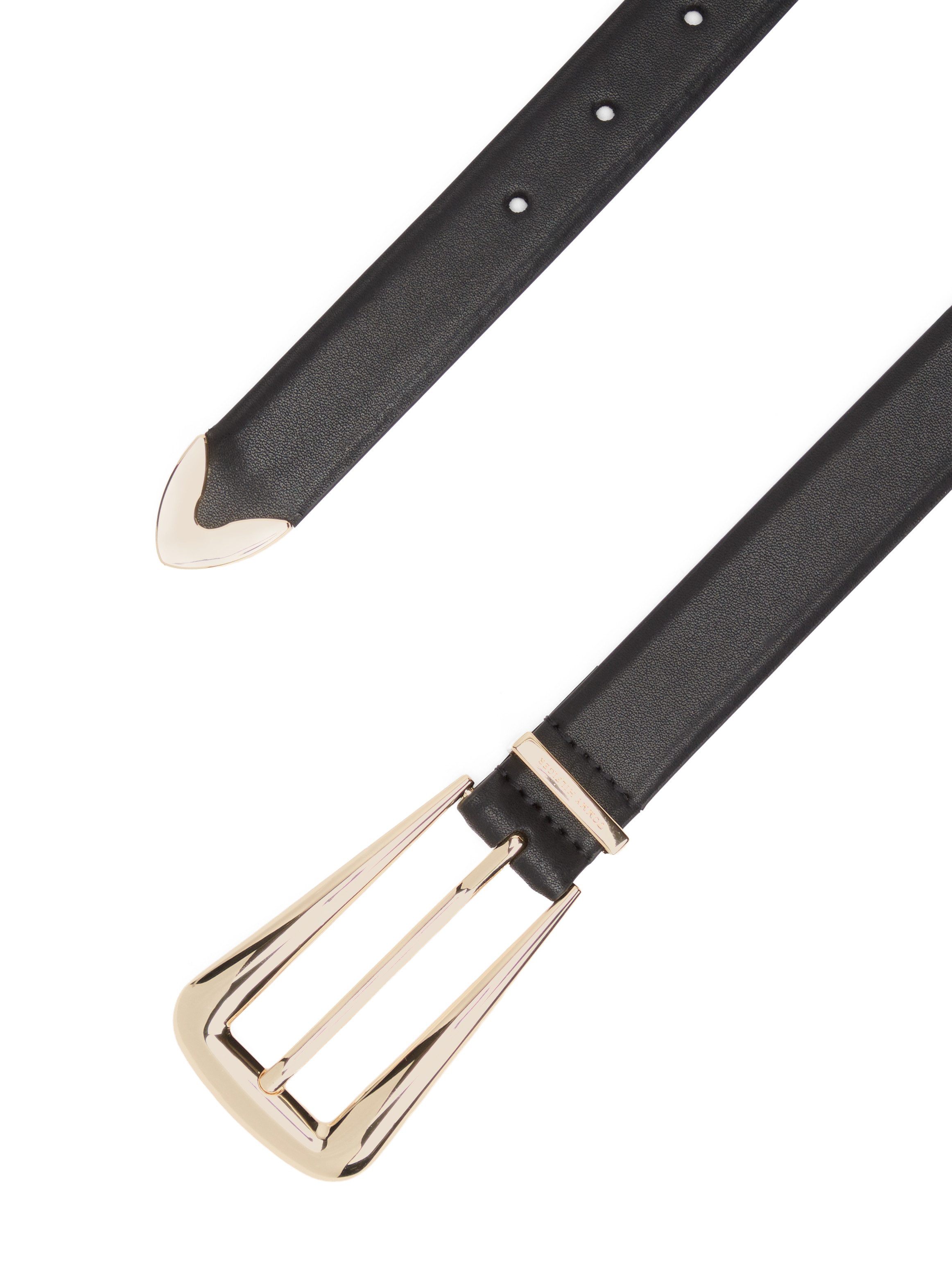 Tommy Hilfiger Ledergürtel TH WEST 2.5 cm breit mit länglicher, eckiger Schnalle