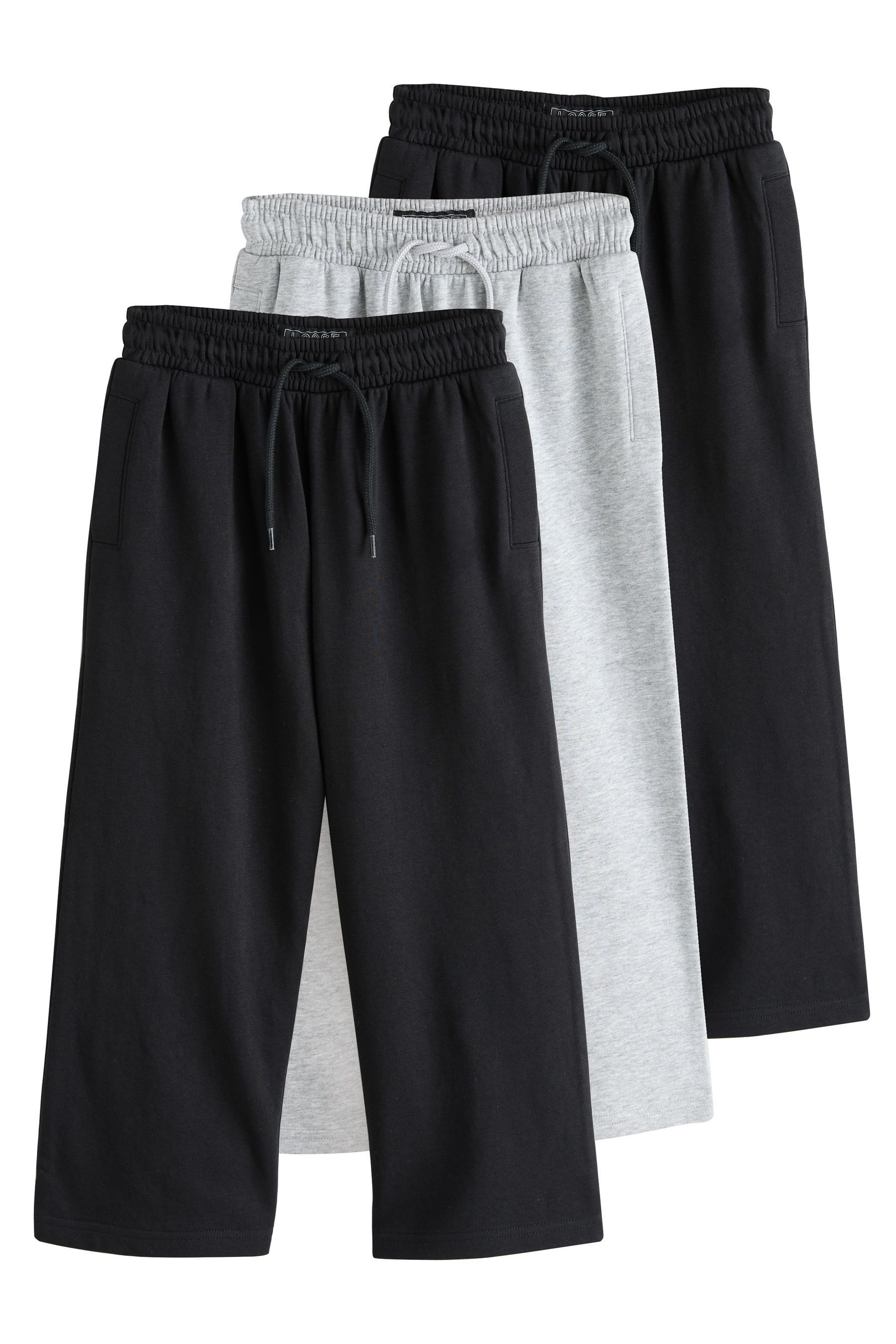 Jogginghose Jogginghose im Wide Fit, 3er-Pack