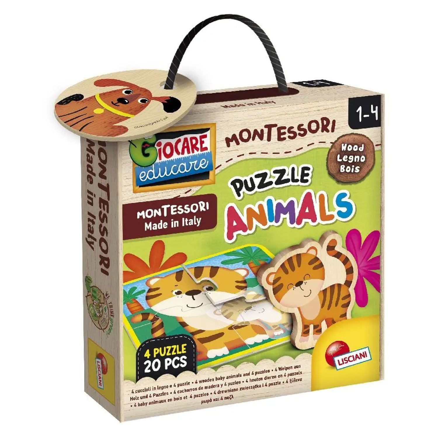 Spiel Montessori Wood Puzzle Animals