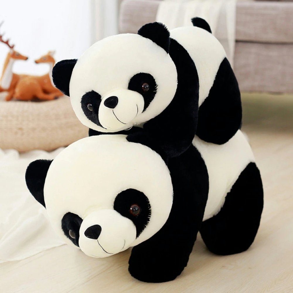Tinisu Kuscheltier Panda Kuscheltier - 20 cm Plüschtier Pandabär Stofftier