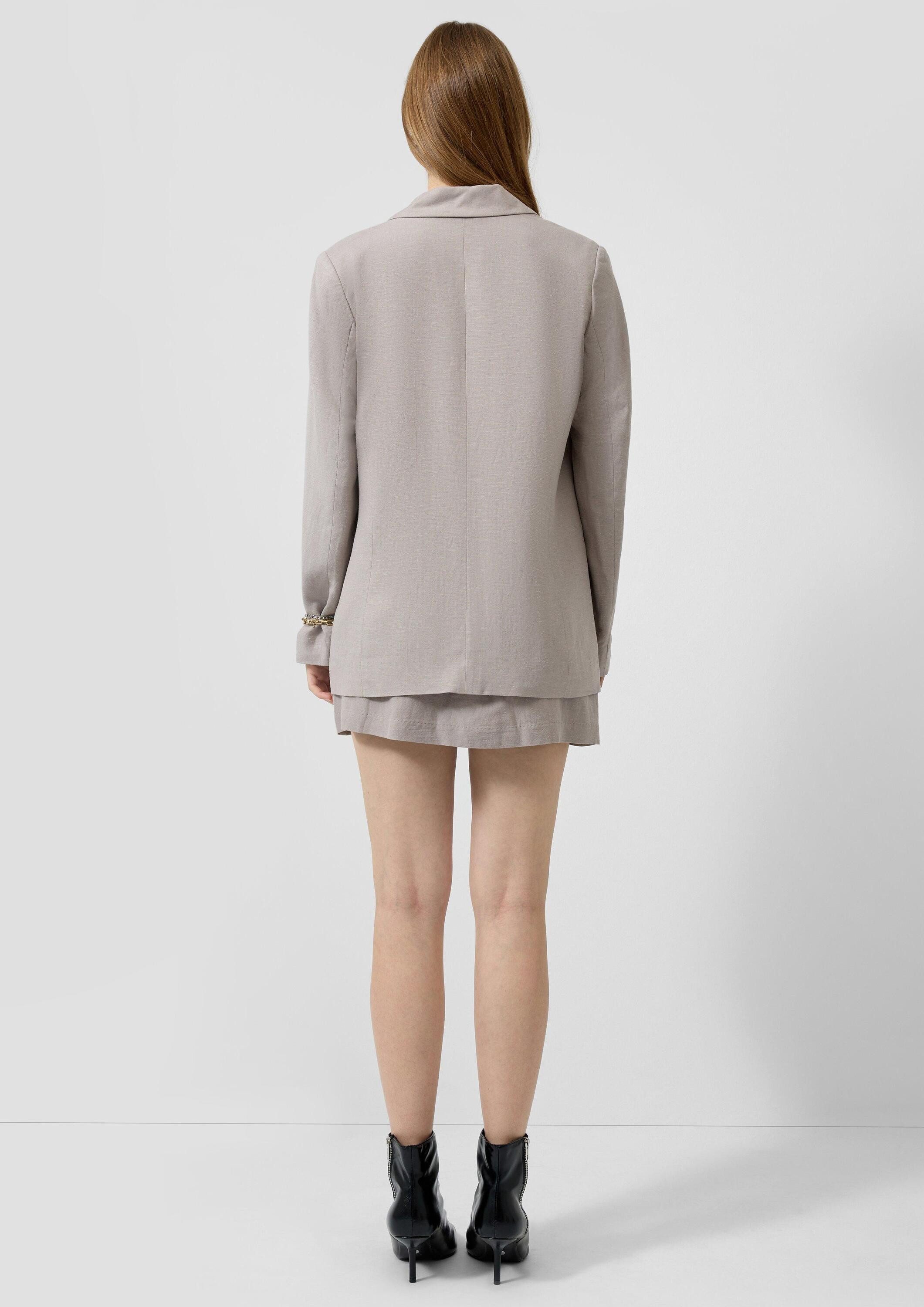 QS Jackenblazer Indoor-Blazer Leinenmix-Blazer