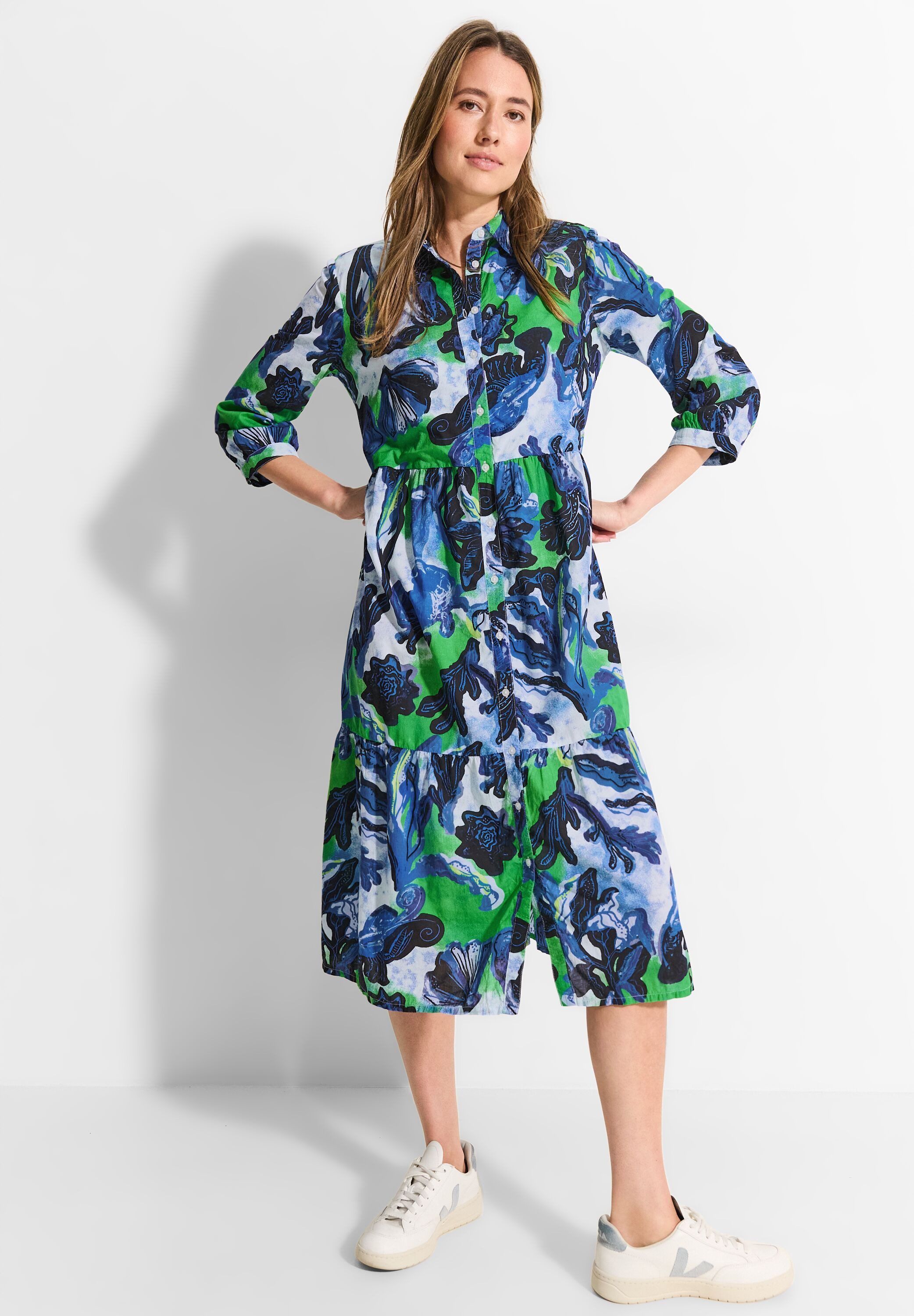 Cecil Blusenkleid mit All-Over Print