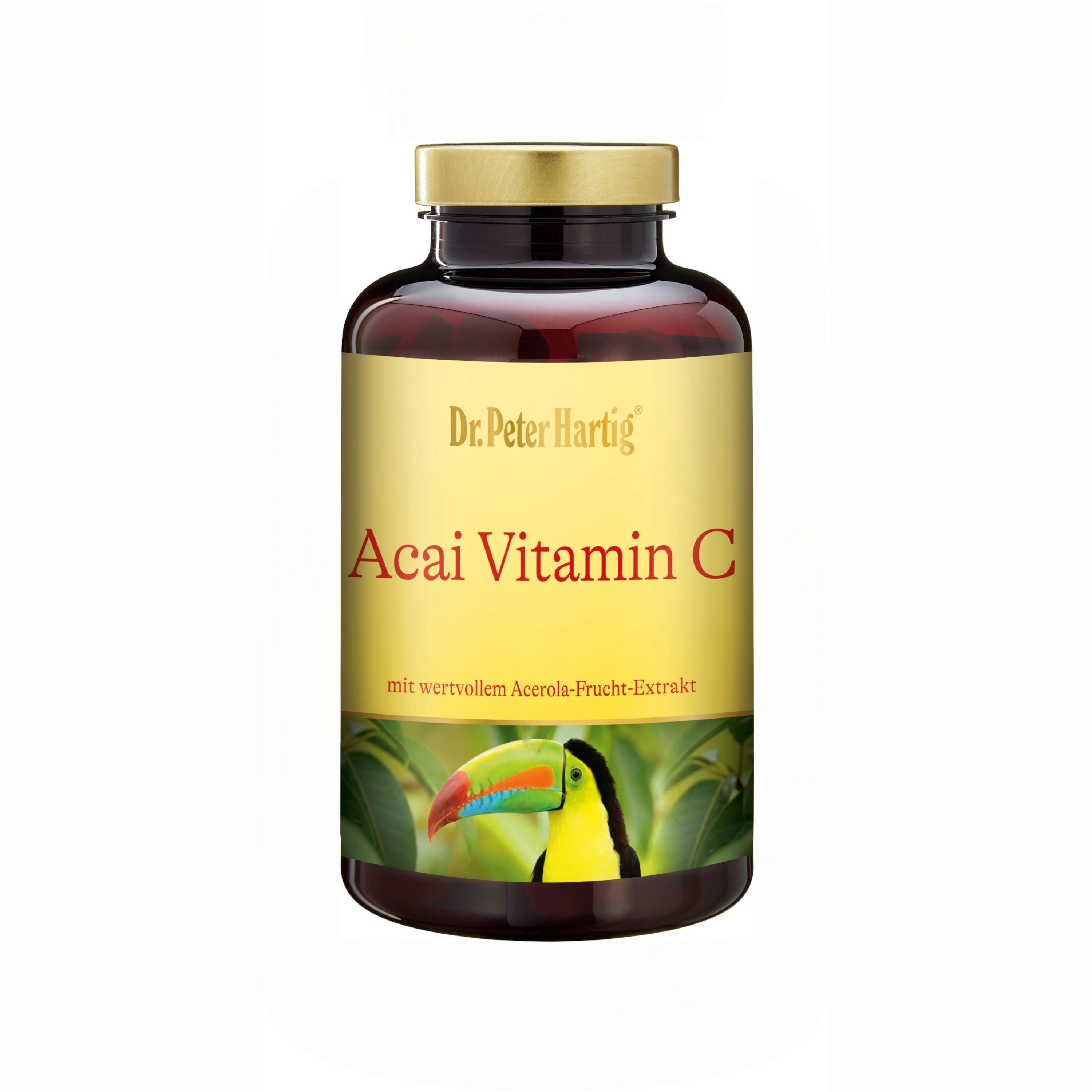Dr. Peter Hartig Acai Vitamin C, zum Lutschen, Acai-Beere, Acerola-Kirsche, vegan, Presslinge, 120 Presslinge, 4-Monats-Vorrat à 240 g, Acai Vitamin C 120 Presslinge Lactose- Gluten- Hefefrei