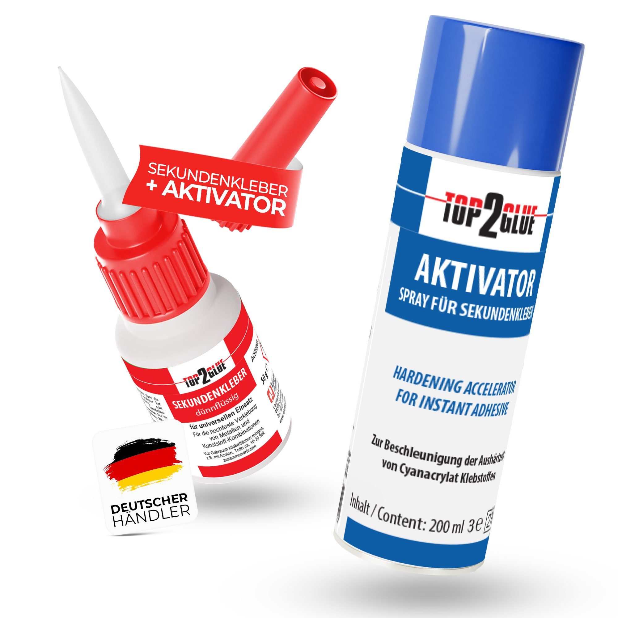Top2Glue Sekundenkleber XXL Aktivator Sekundenkleber extra stark Allesklebe günstig online kaufen