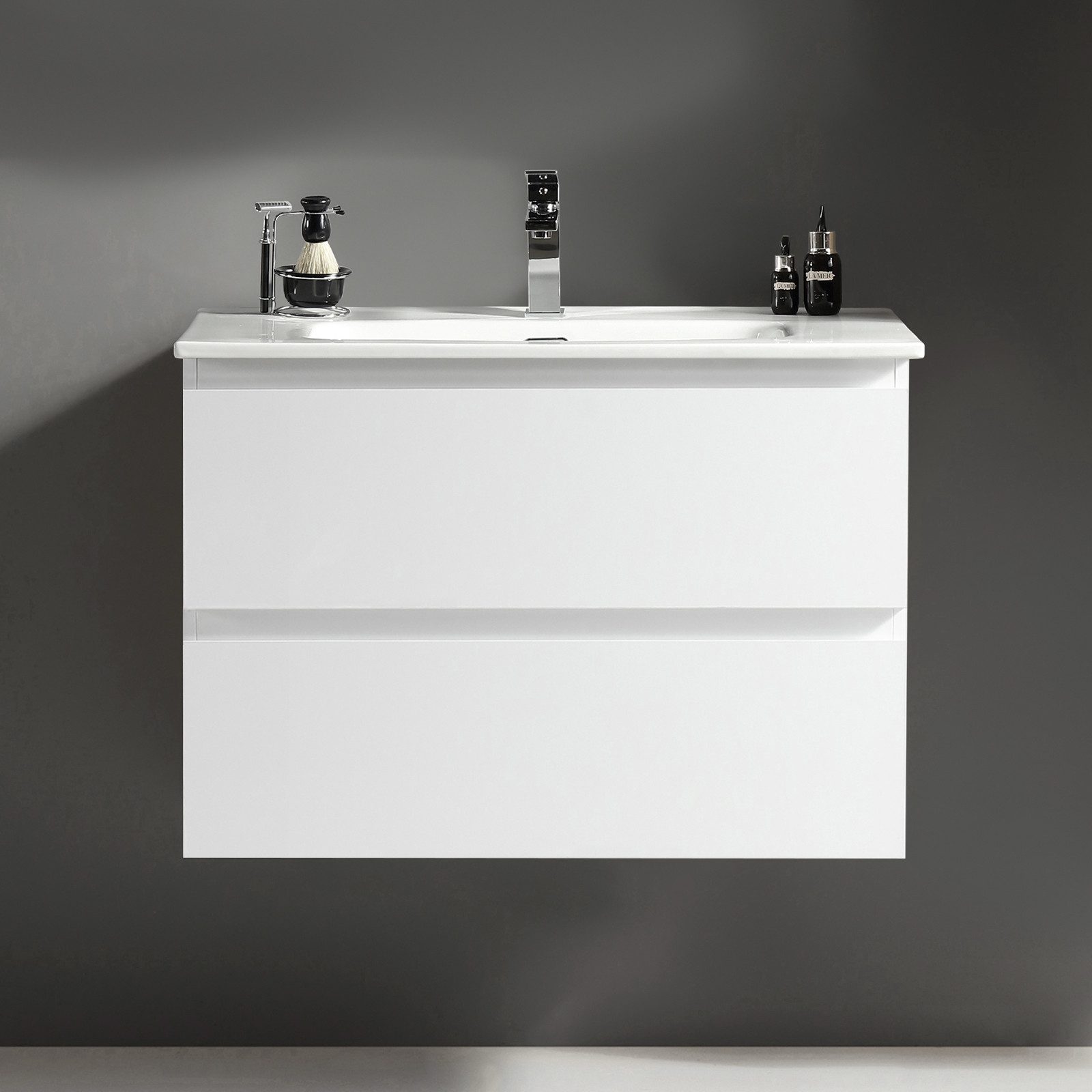 Alpenberger Badmöbel-Set - Badschrank Badezimmer Schrank, (2 Waschbeckenunt günstig online kaufen