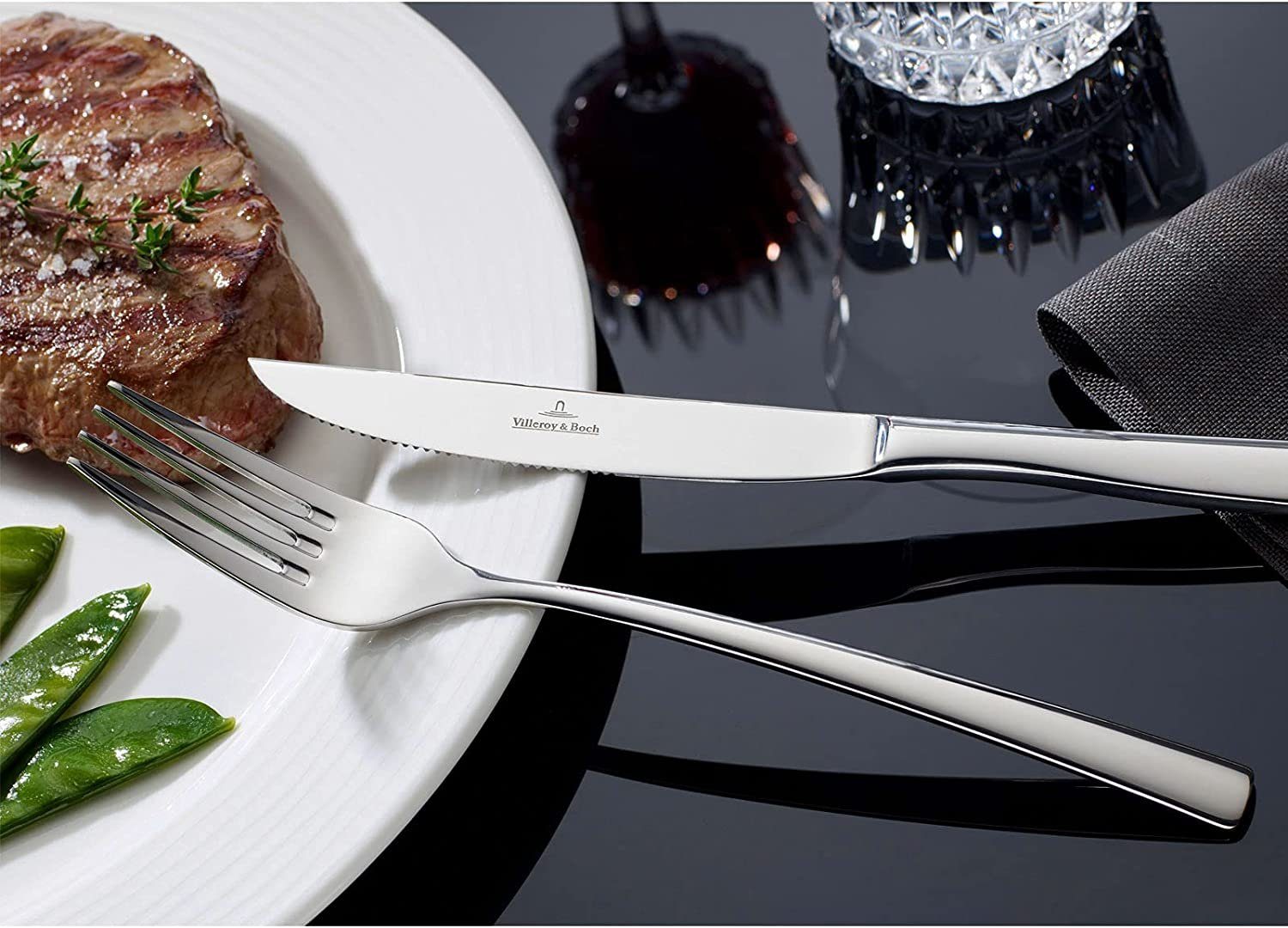 Villeroy & Boch Besteck-Set Piemont Steakbesteck-Set 12tlg. (12-tlg), 6 Personen, Edelstahl 18/10 – Bild 5 von 5