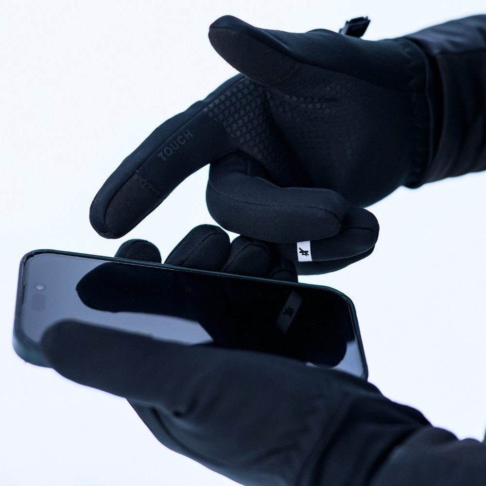 Kinetixx Multisporthandschuhe Winddichter Outdoor-Handschuh Winn 2.0, KinetiXx (schwarz, berry, olive) Anatomische Passform, Grip, Kälteschutz, Touchscreen kompatibel, Hoher