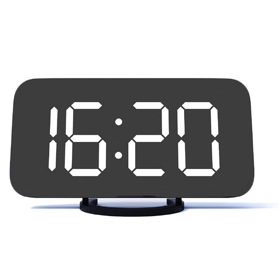 TFA Wecker Digital LED Beleuchtet Alarmwecker Funk Uhr Datum Schlummer Alarm neu