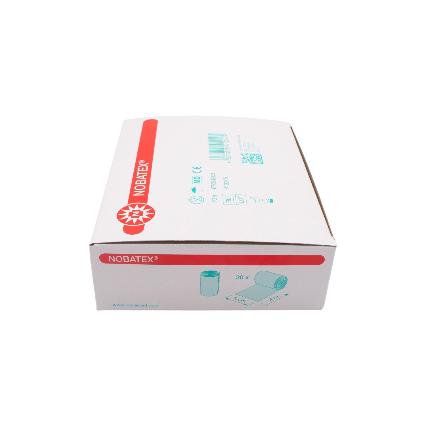 Nobamed Fixierpflaster Nobatex Fixierbinden, weiße Mullbinden, elastisch, 20 Stück